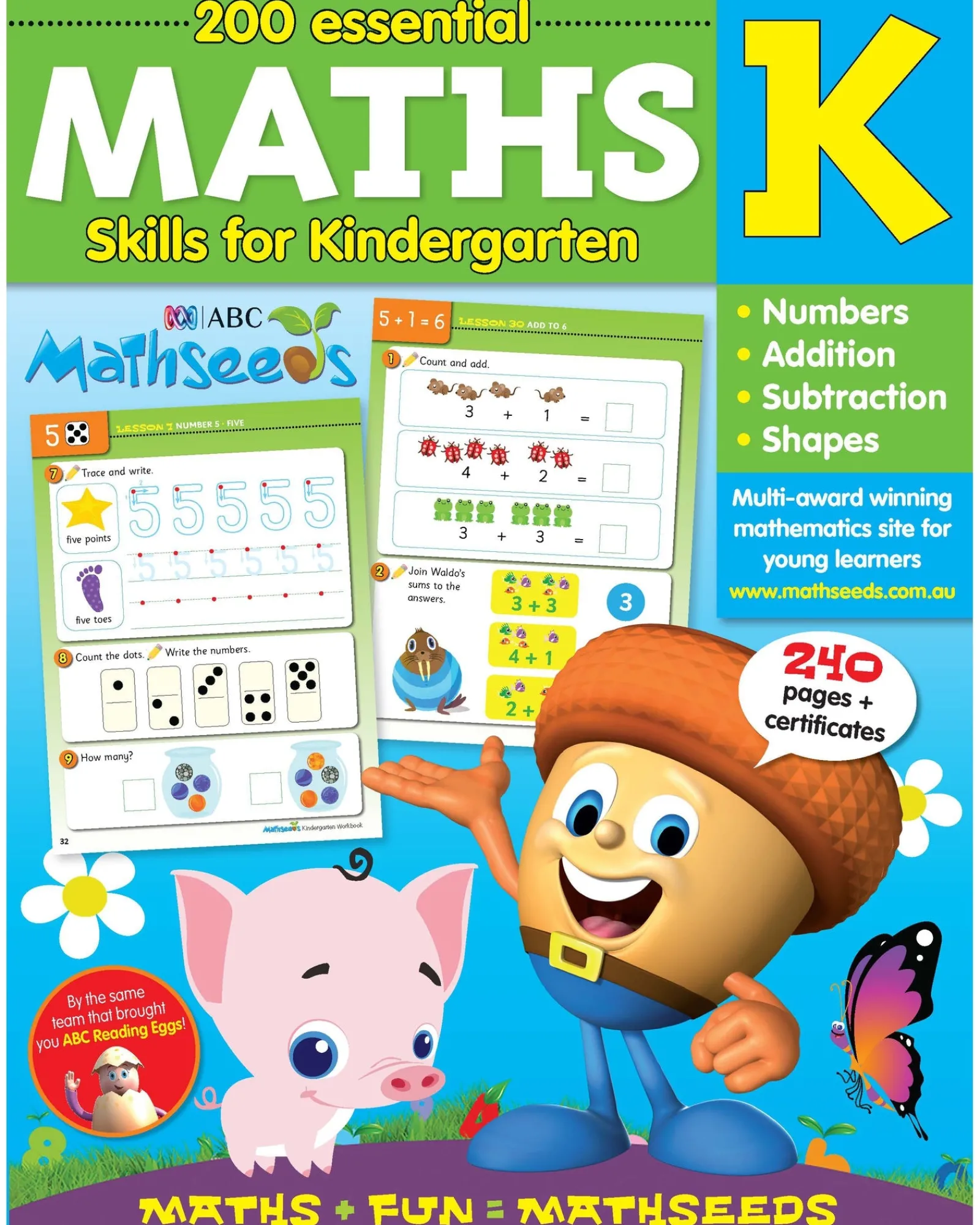 ABC Reading Eggs Abc Mathseeds Kindergarten Workbook Sale