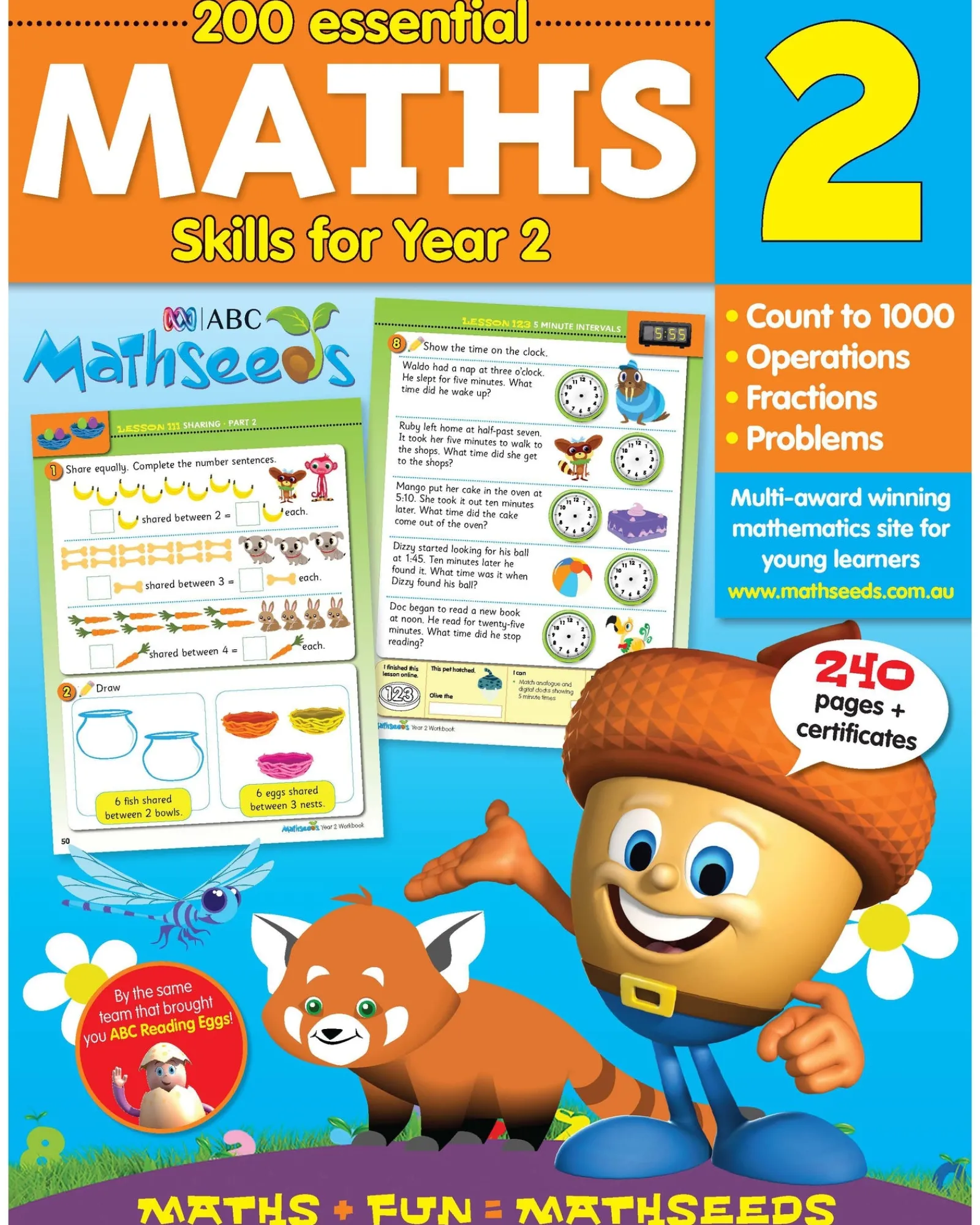 ABC Reading Eggs Abc Mathseeds Year 2 Workbook Clearance