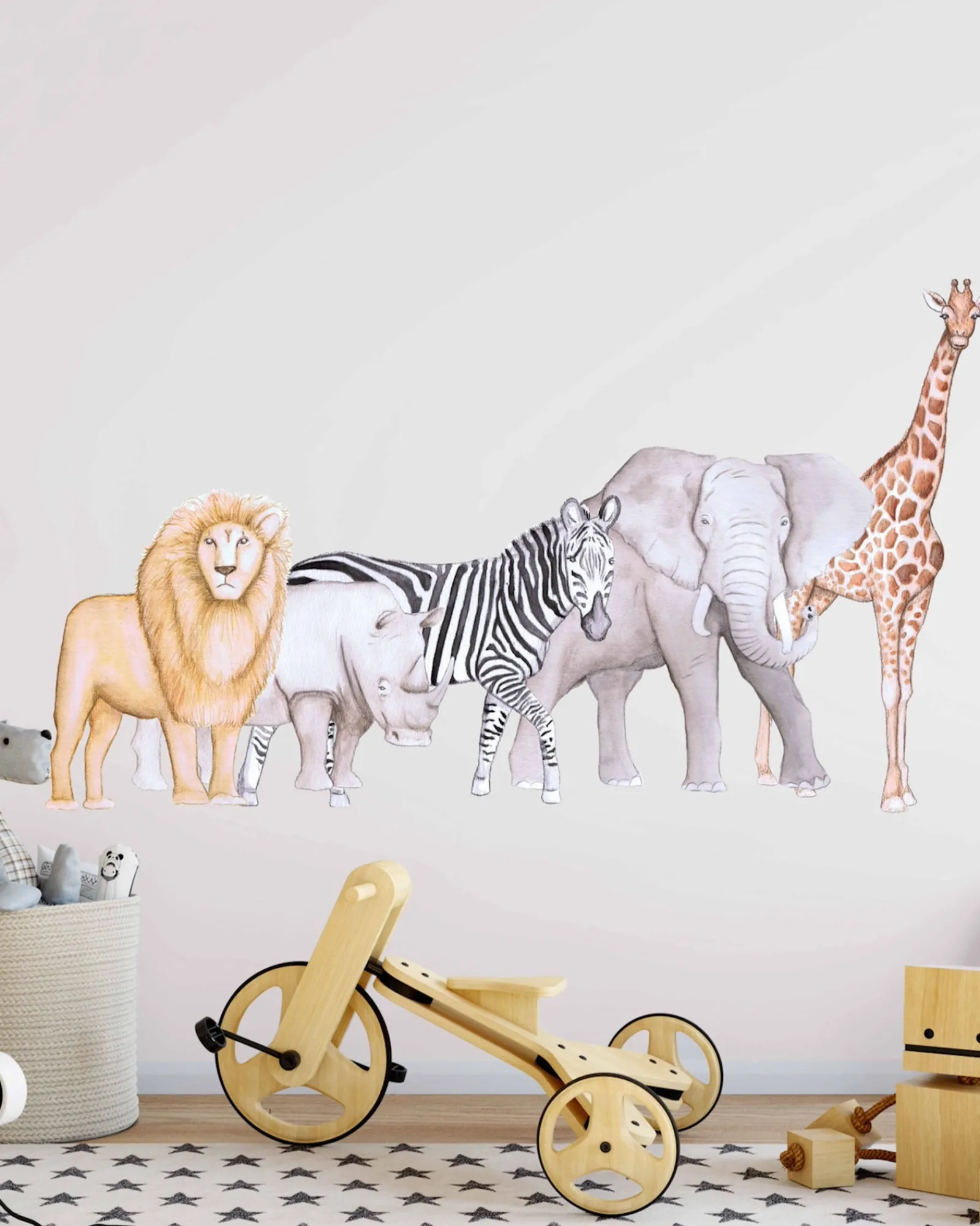 Polka Prints African Animals Wall Decals Outlet