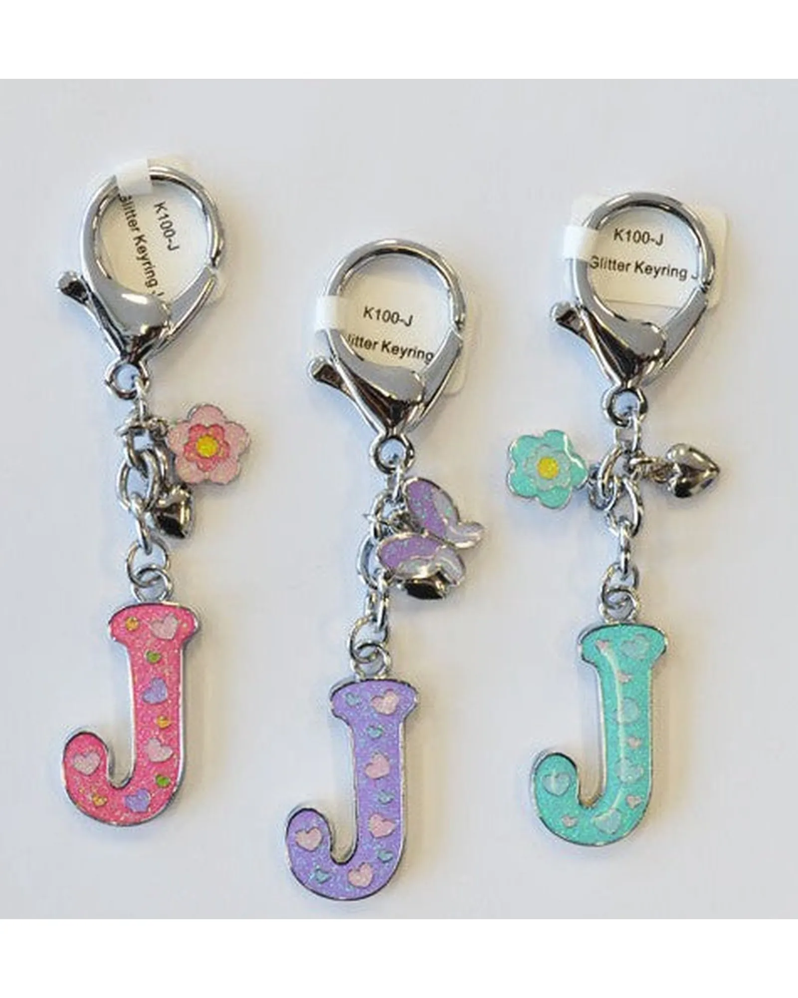Gift Junction Alphabetical Keyring J Hot