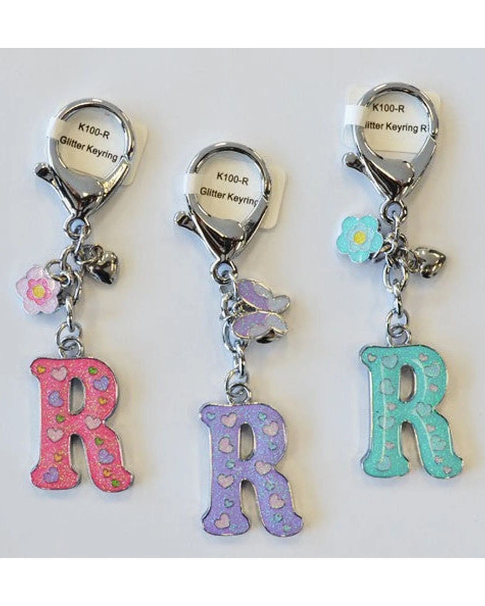 Gift Junction Alphabetical Keyring R Hot