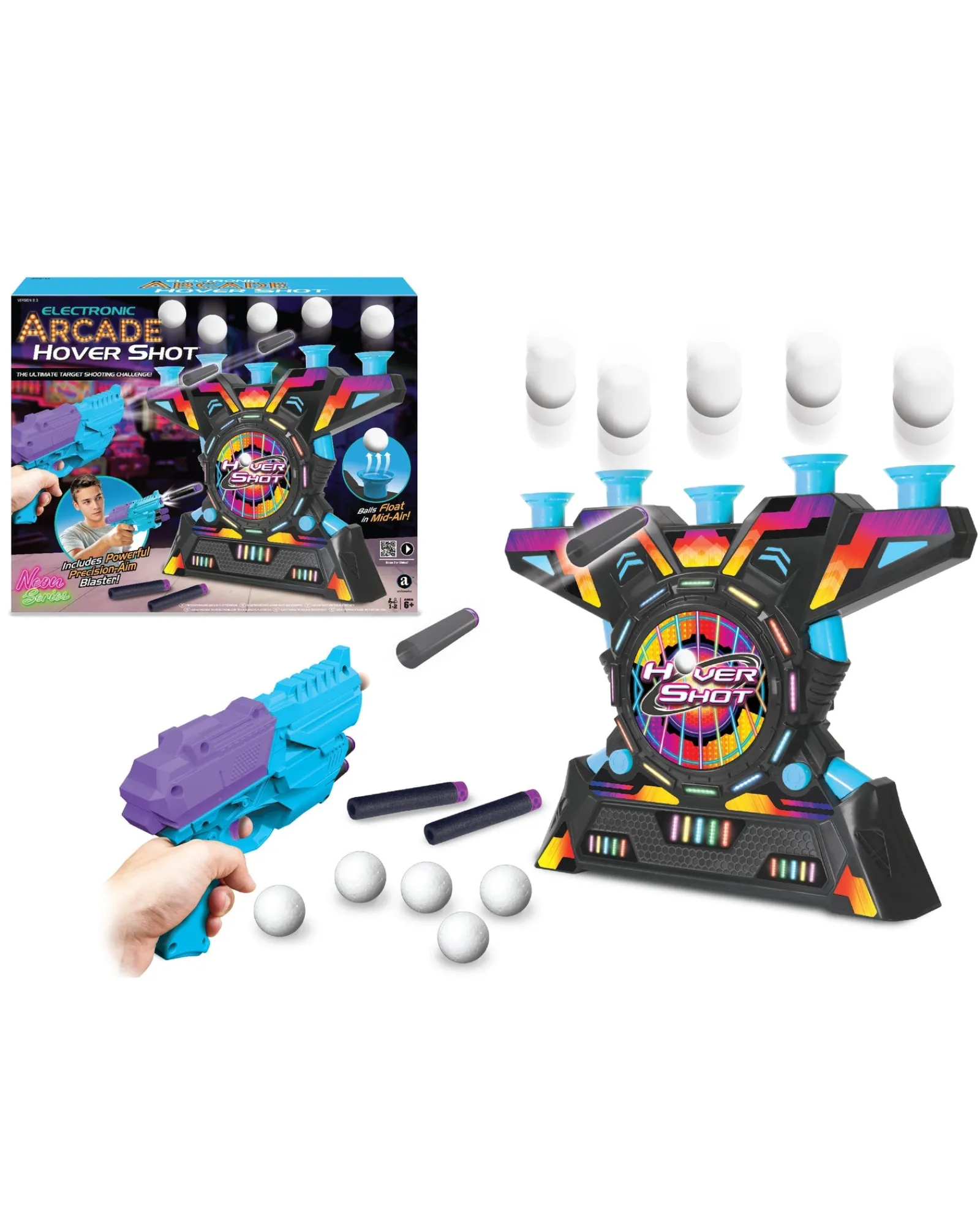 Ambassador Electronic Arcade Hover Shot Neon Series Store