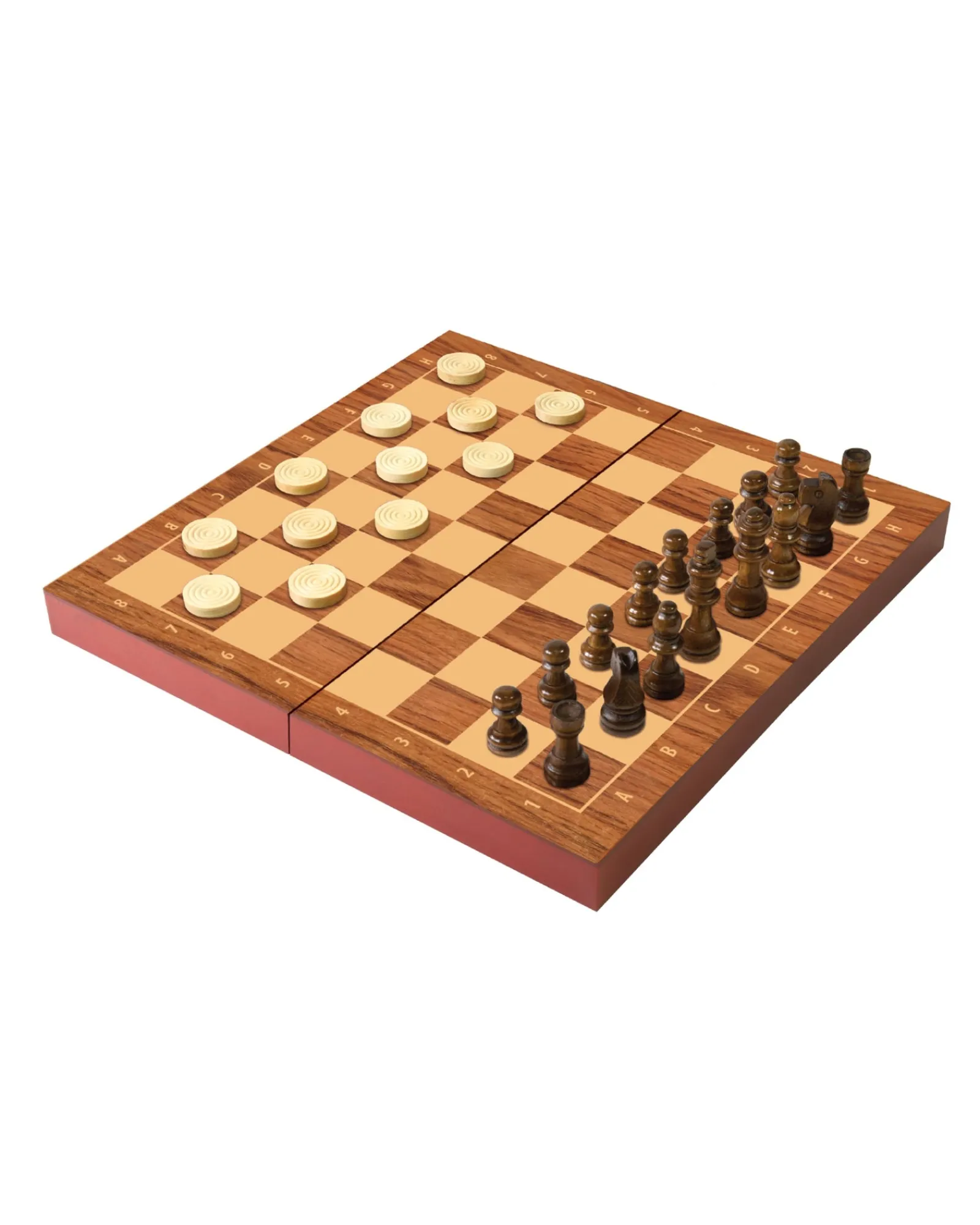 Ambassador Folding Wood Chess Checkers Set Flash Sale