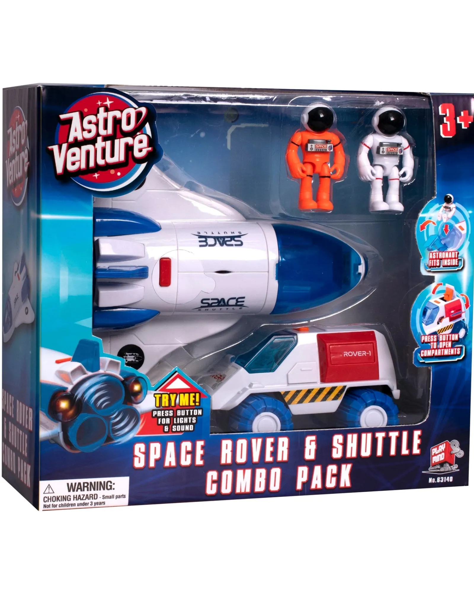 Astro Venture Space Rover And Shuttle Combo Pack New