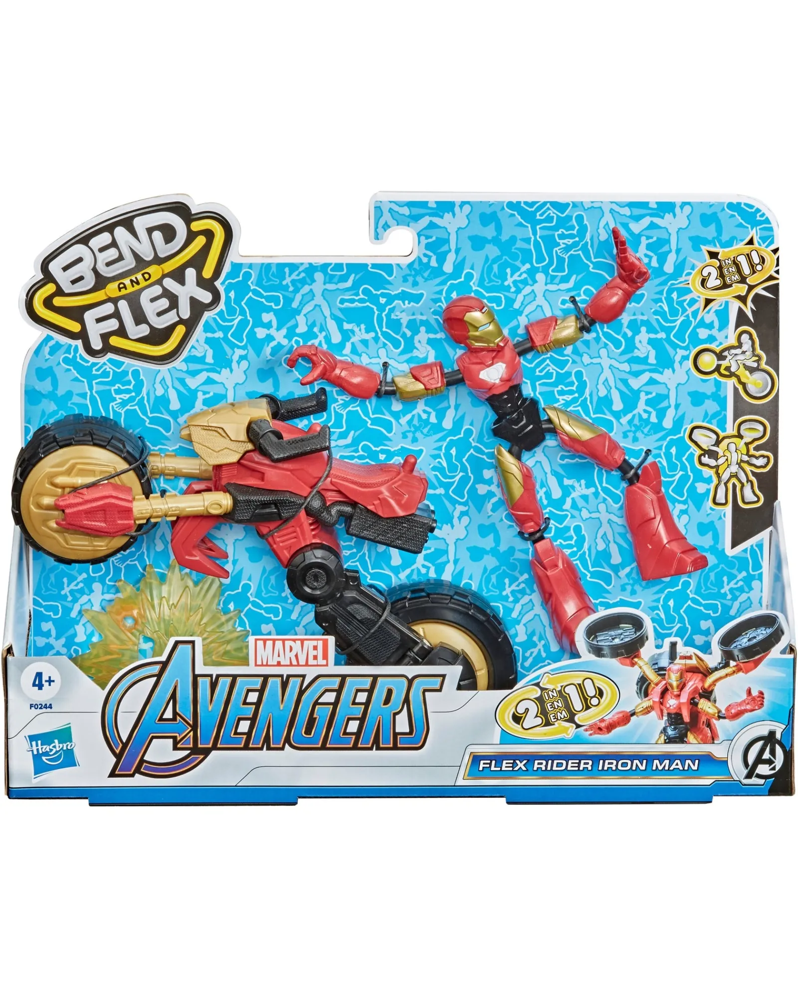 Avengers Bend And Flex Rider Iron Man Best Sale