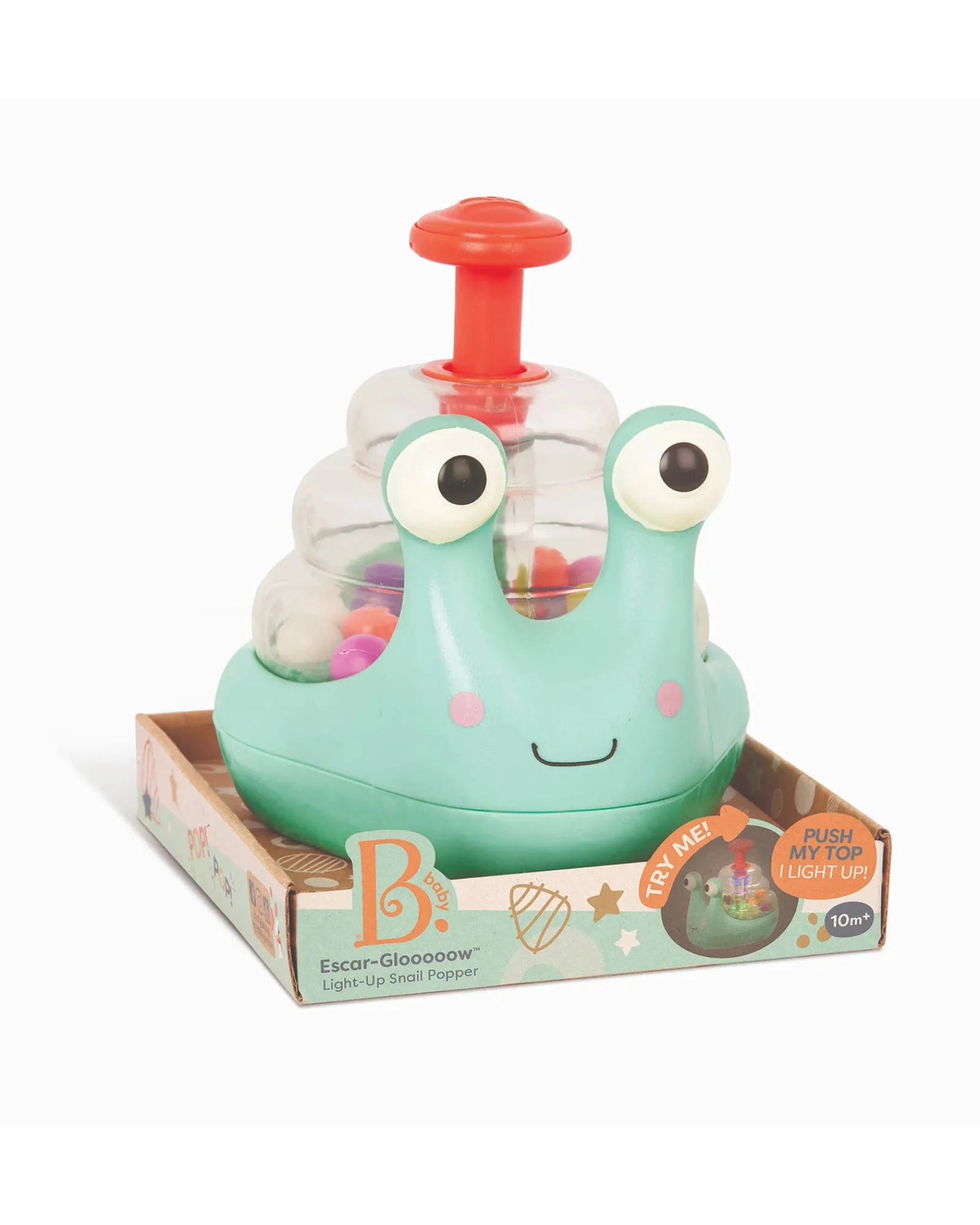 B. Rolling Light Up Snail Popper New
