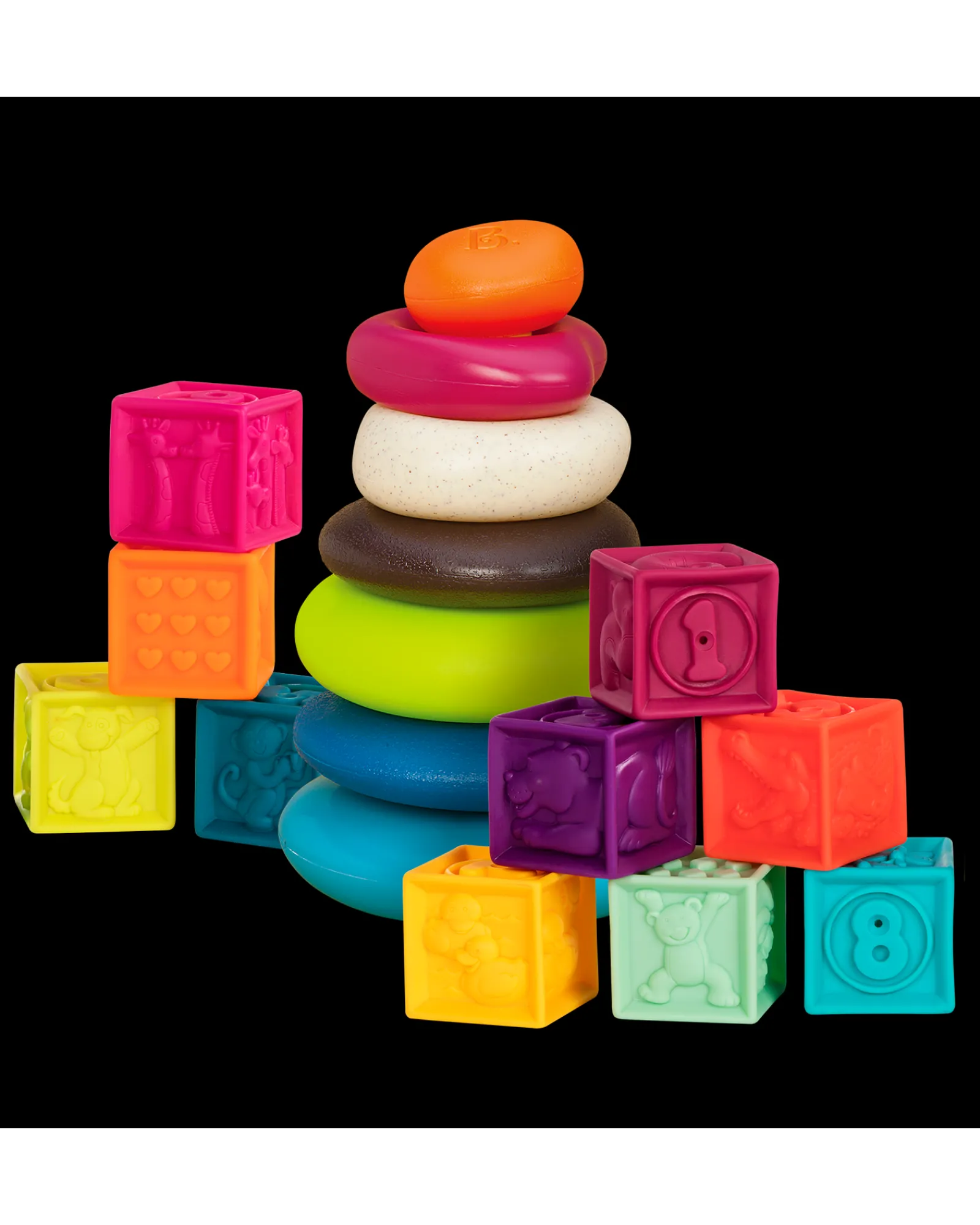 B. Soft Blocks And Stacking Rings Hot