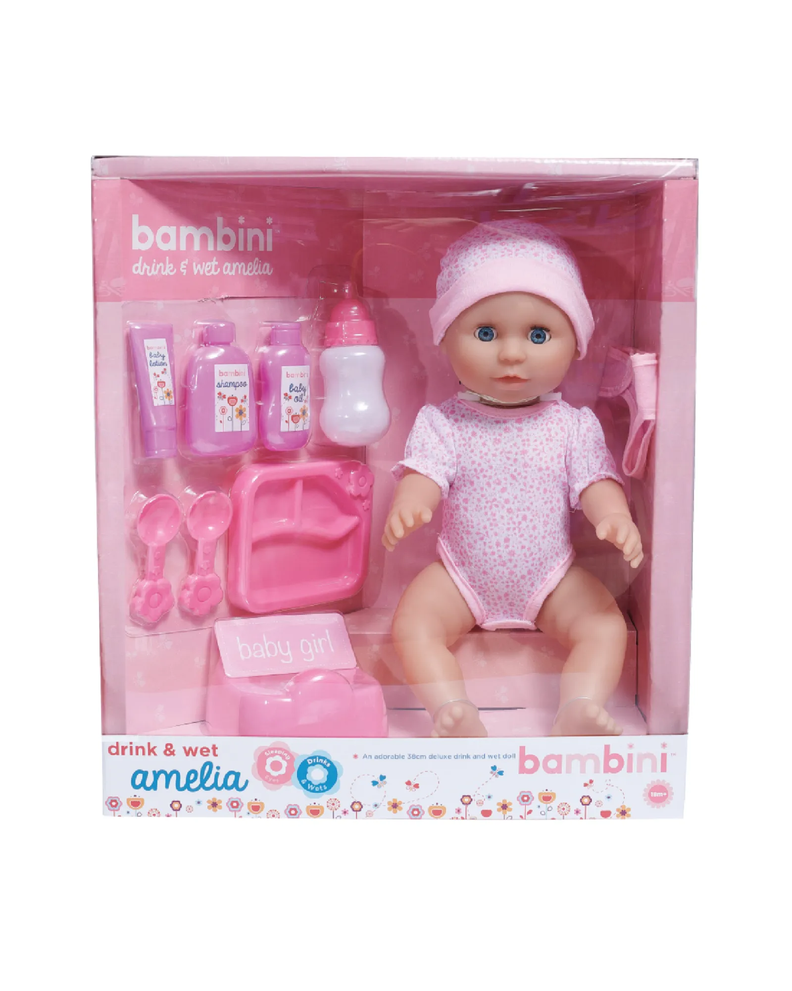 Bambini Drink Wet Amelia Doll Hot