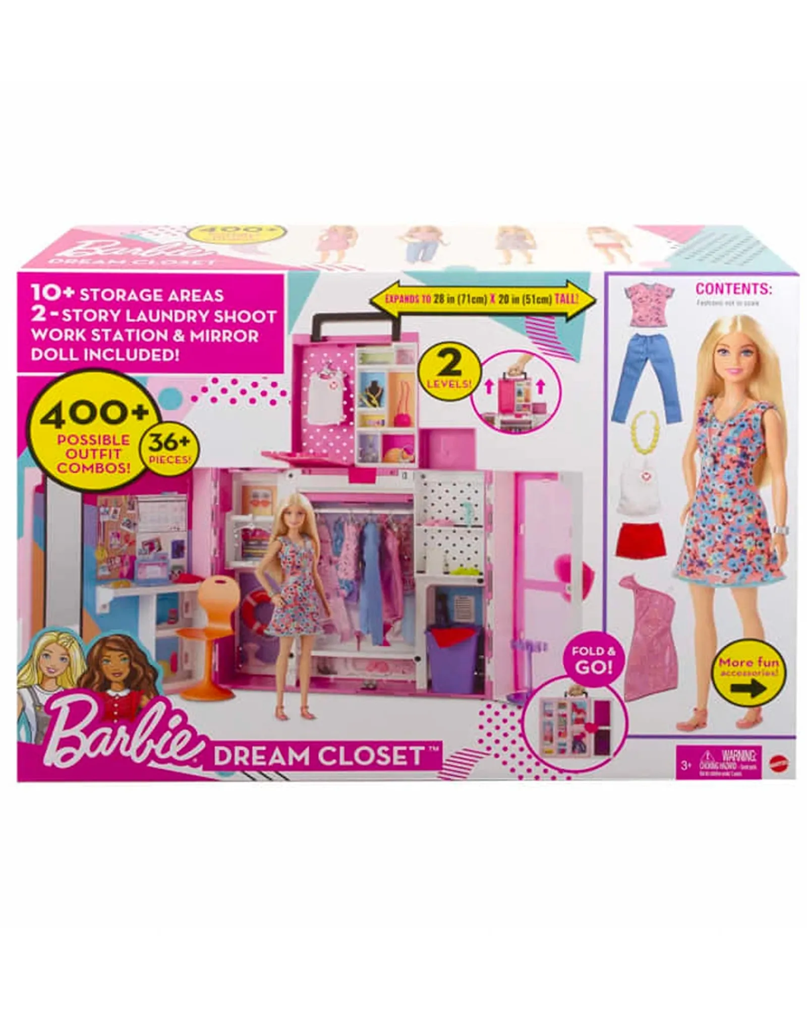 Barbie Dream Closet W/Doll New
