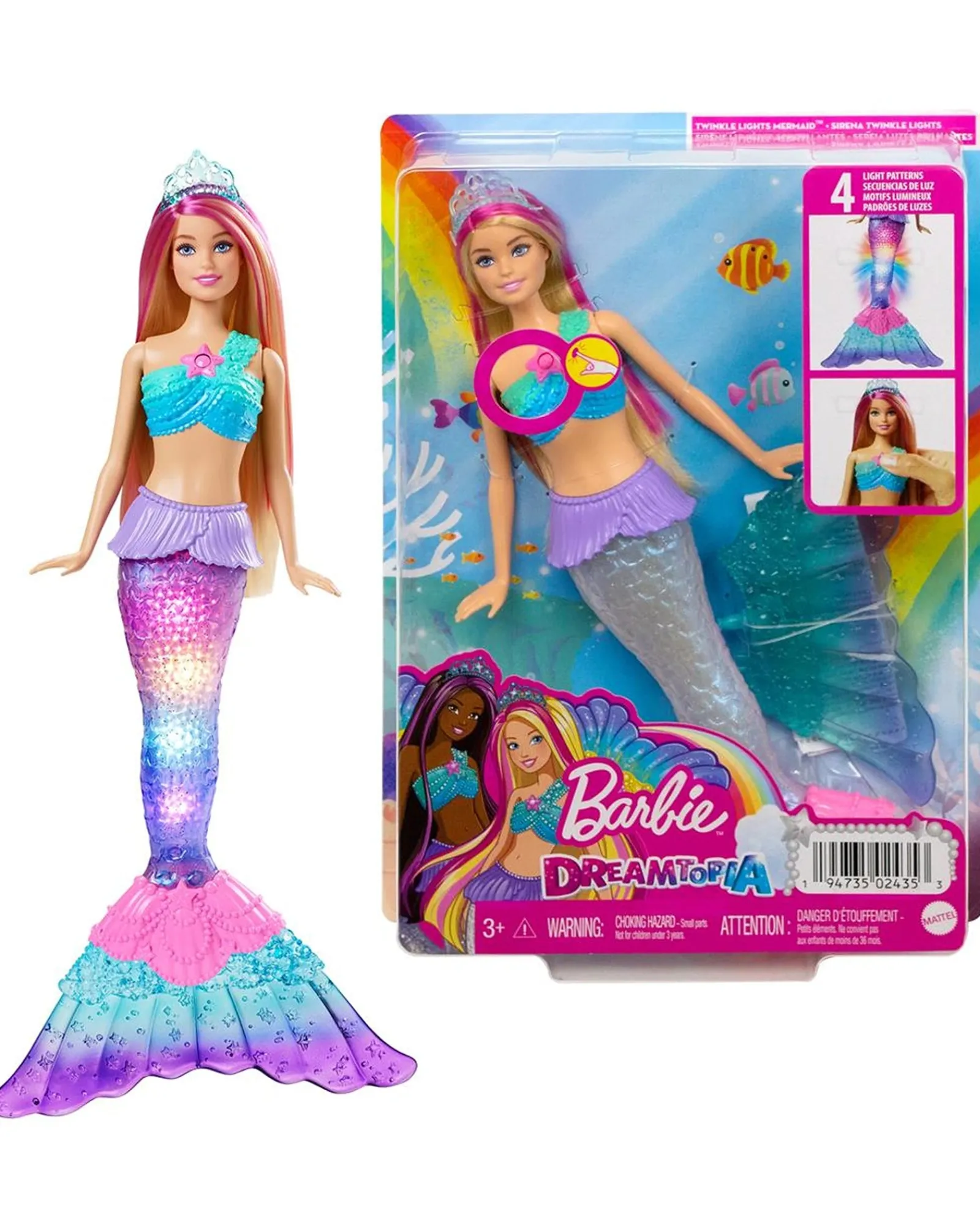 Barbie Dreamtopia Twinkle Lights Mermaid Doll Discount