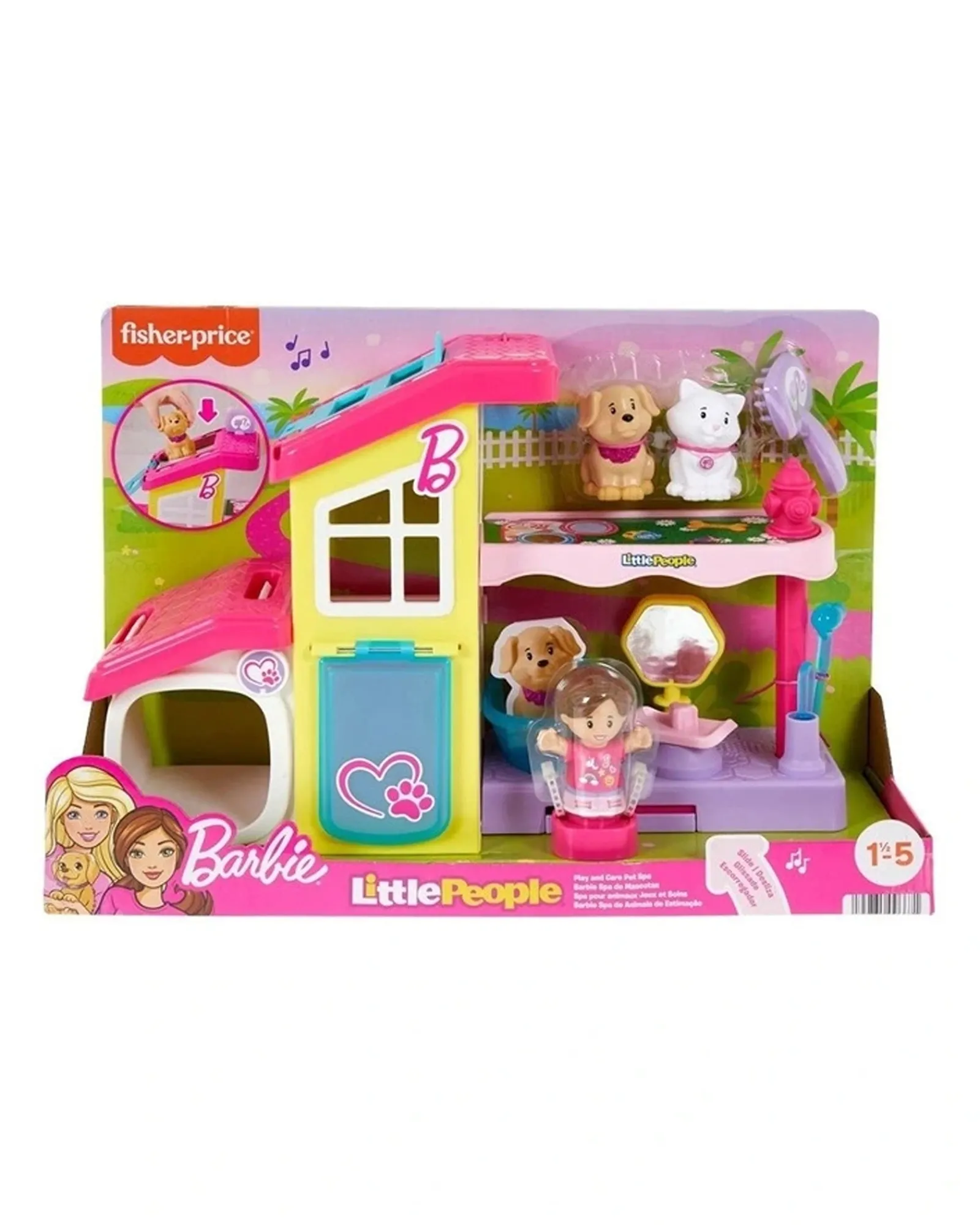 Fisher Price Barbie Play And Care Pet Spa By Little People Cheap
