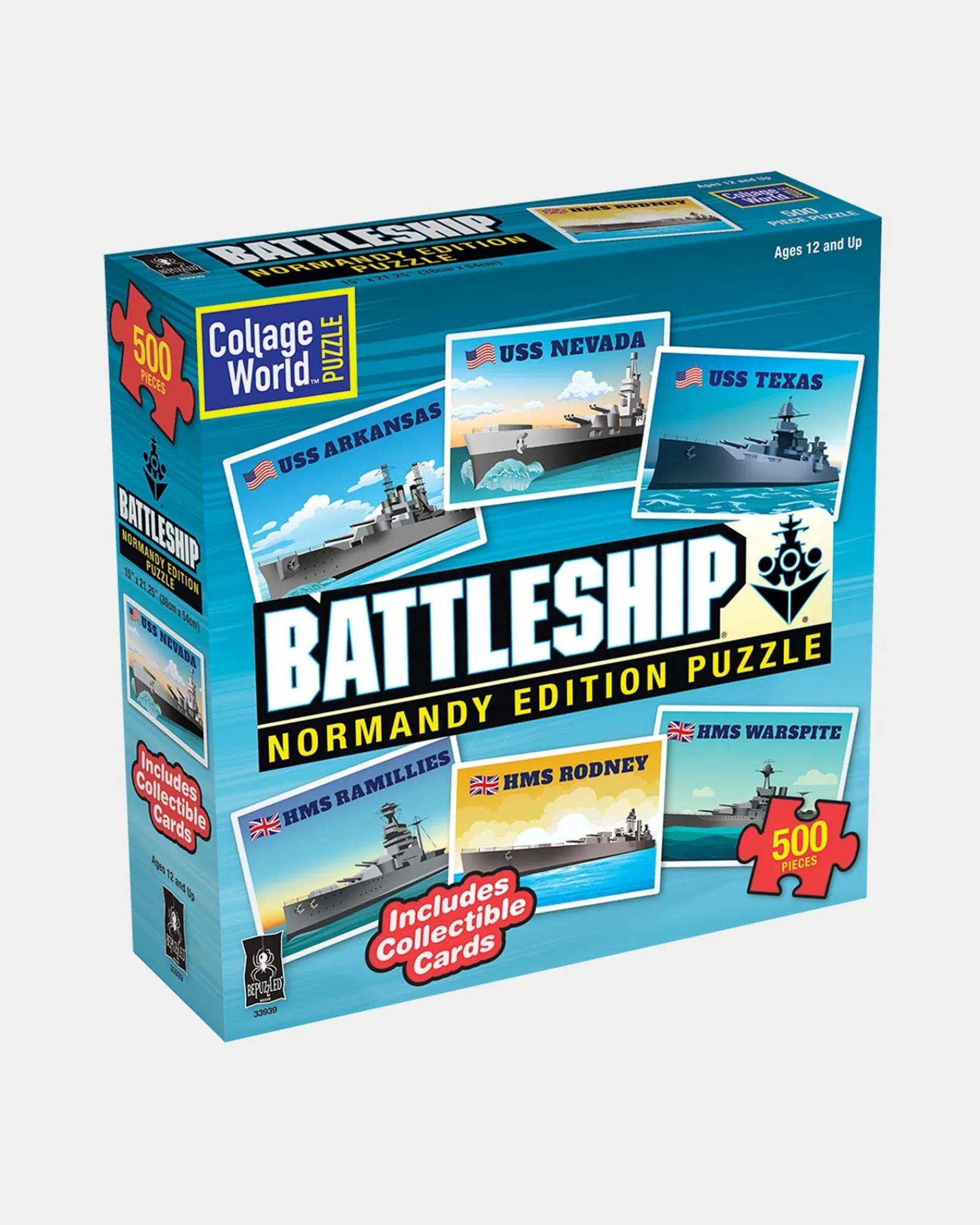 University Games Battleship Collage Puzzle New