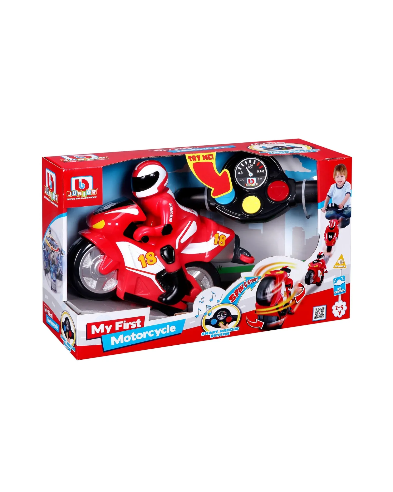 BB Jr Bb Junior My First Rc Motorcycle - Assorted Online