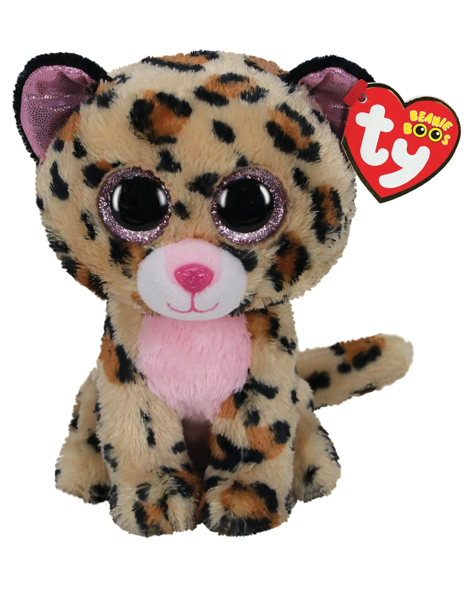 Beanie Boos Beanie Boo Medium Livvie Leopard New