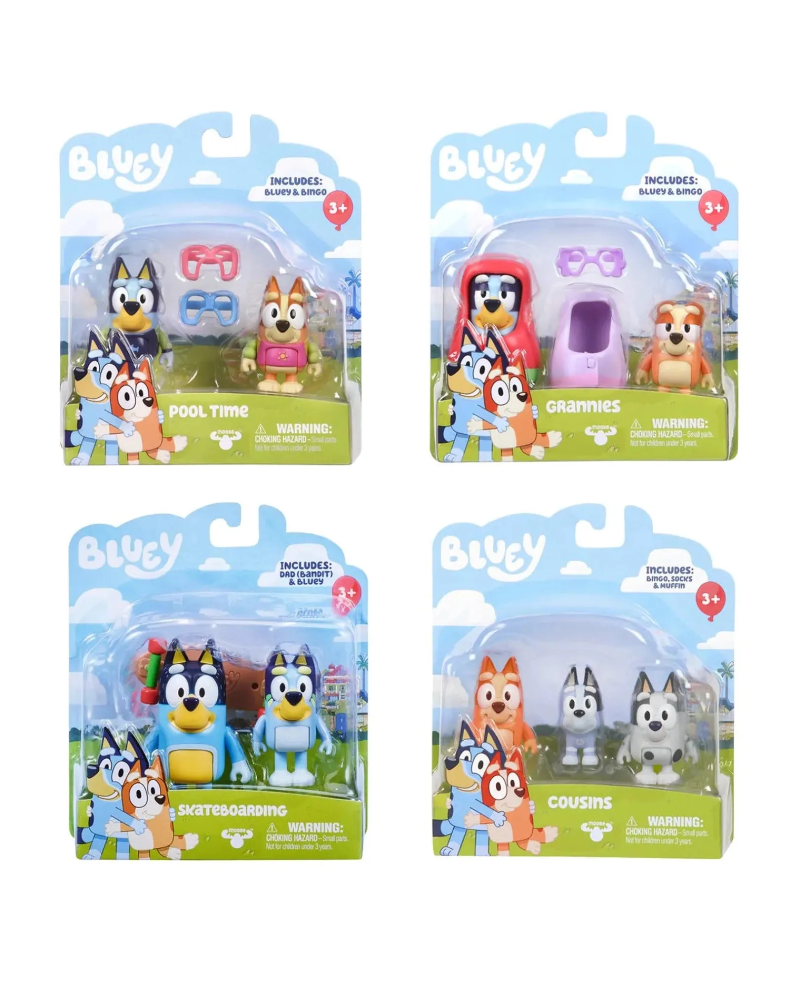 Bluey Figure 2 Pack Season 5 Assorted Flash Sale