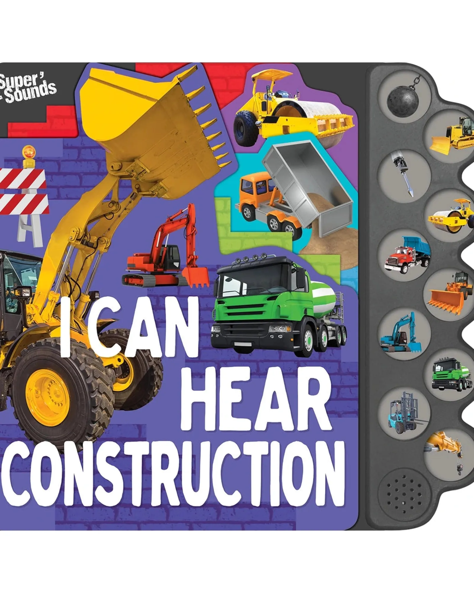 Lake Press 10 Button Sound Book I Can Hear Construction Vol 2 Hot