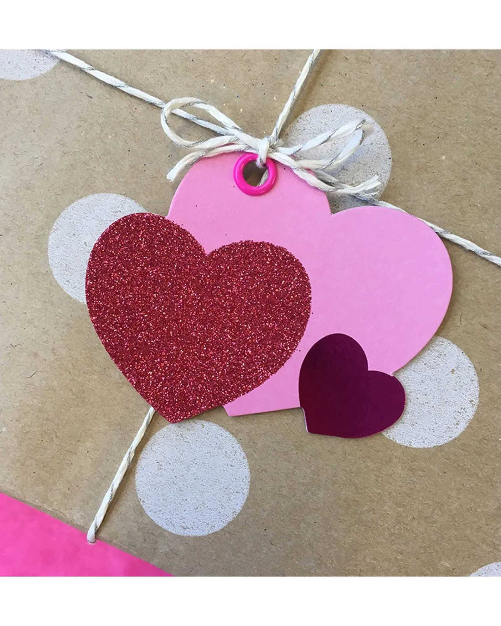 Candle Bark Candlebark Pink Hearts Tag Best