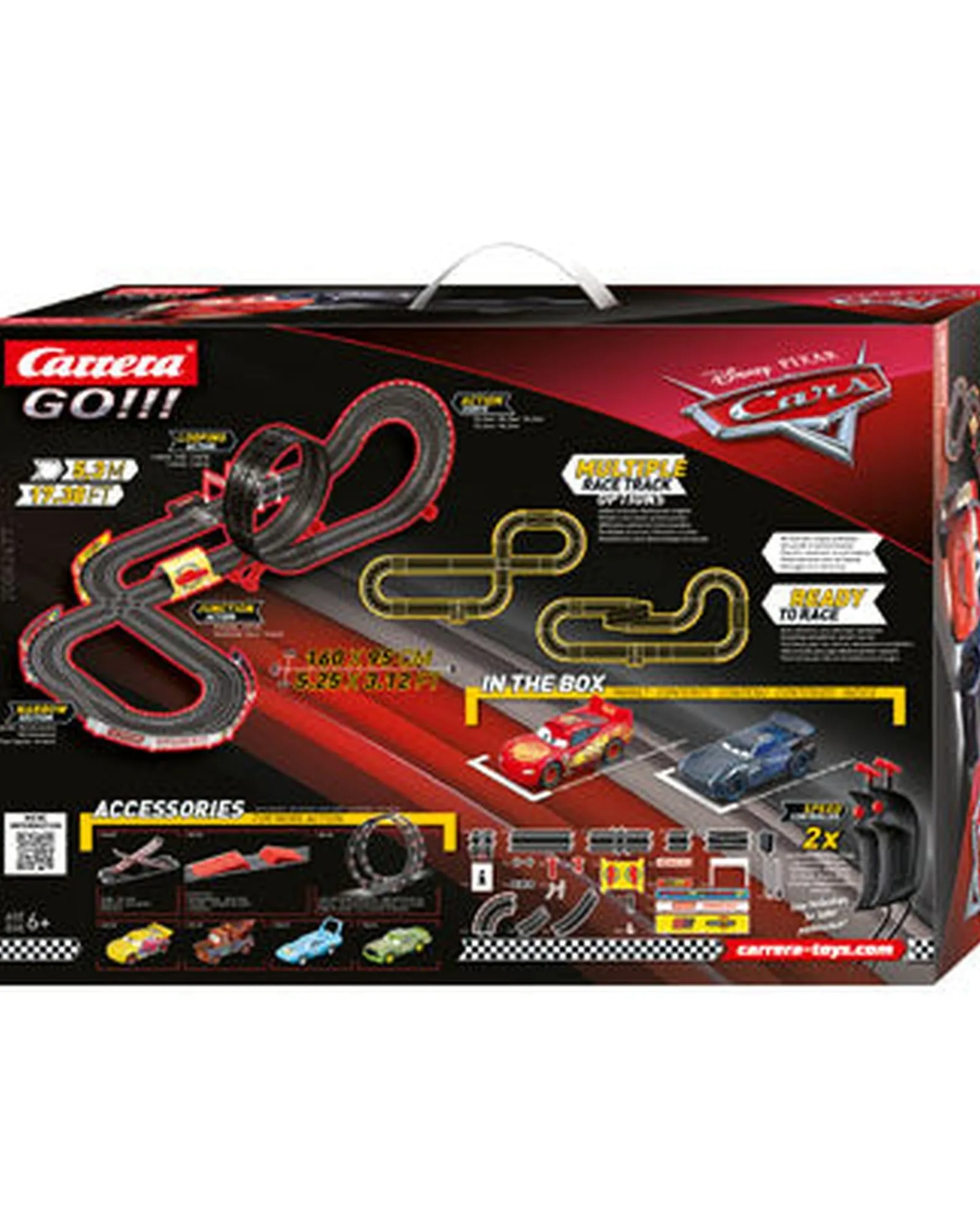 Carrera Go Disney Cars Neon Nights 5.3M Track Best