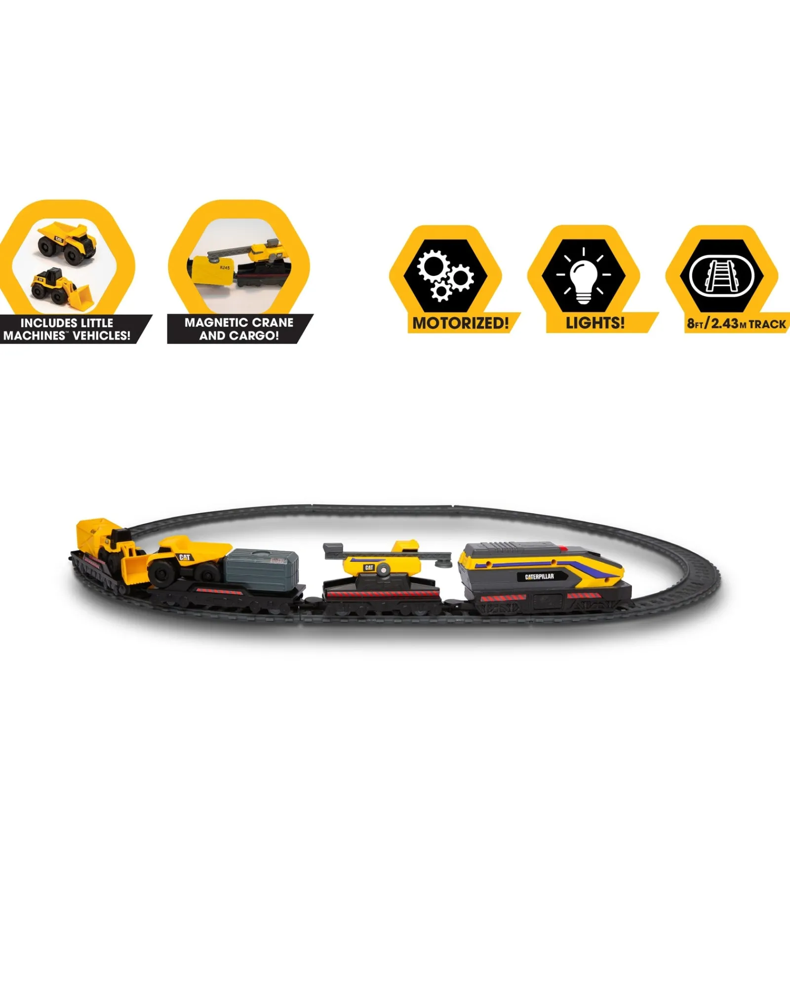 Caterpillar Cat Power Tracks Little Machines Train Set Best Sale