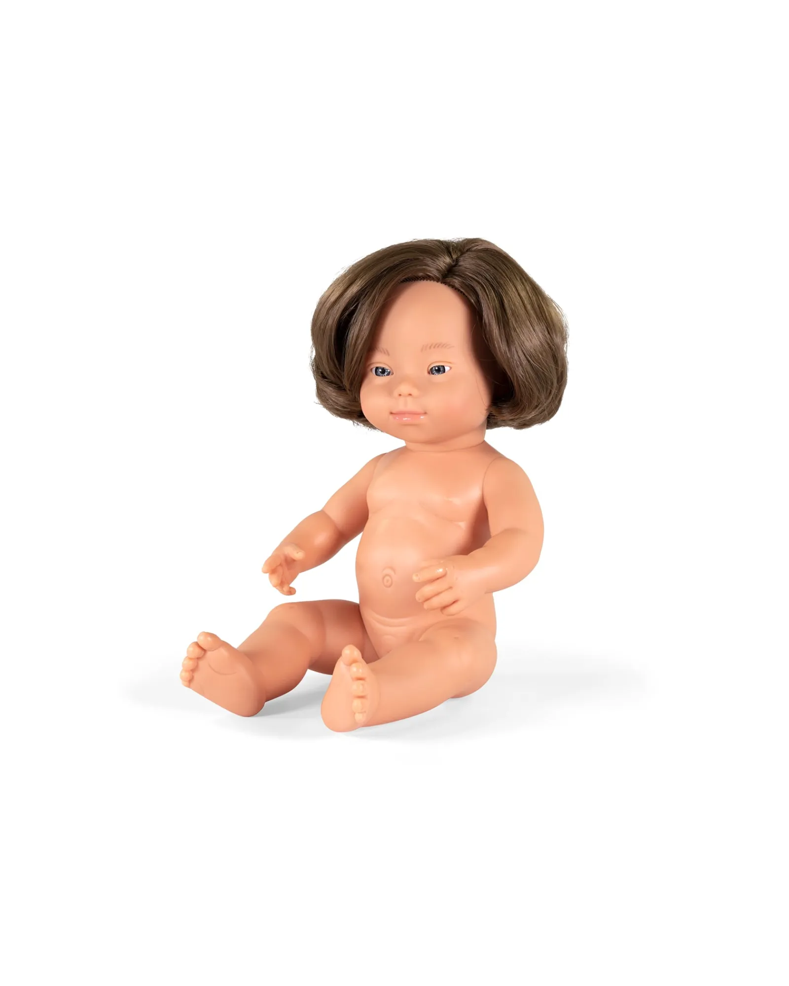Miniland Caucasian Girl With Down Syndrome Doll, 38Cm Clearance