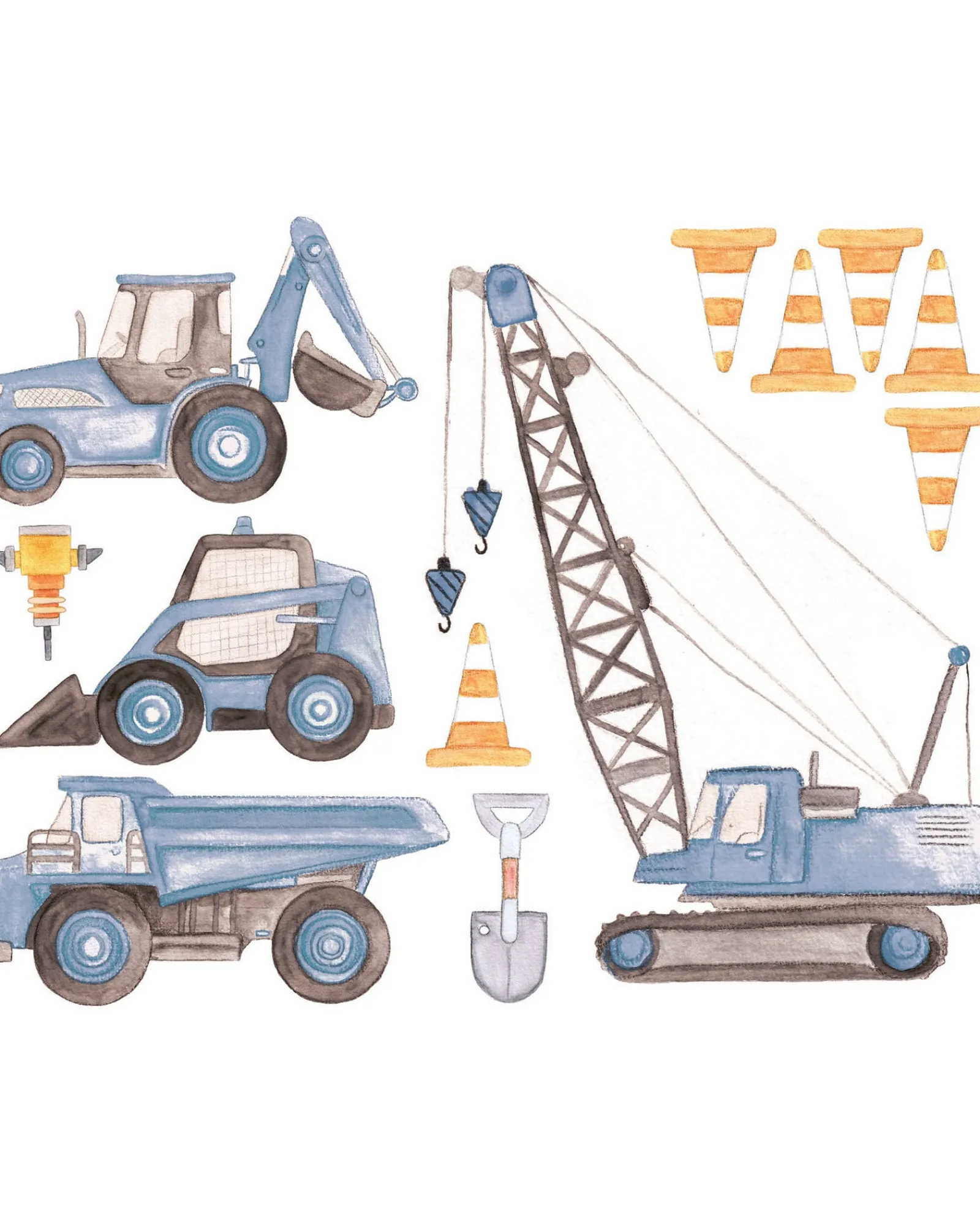 Polka Prints Construction Set Wall Decals Sale