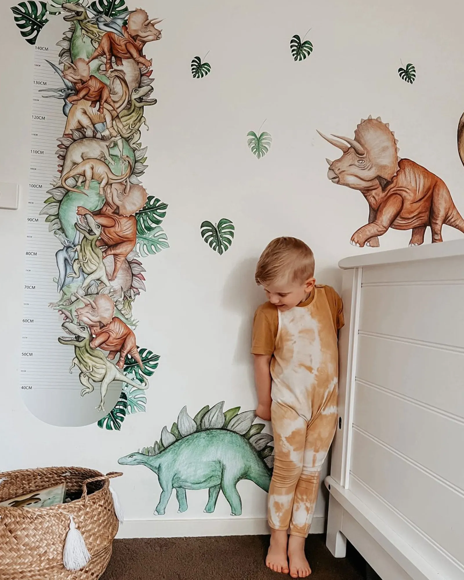 Polka Prints Dinosaur Height Chart Clearance