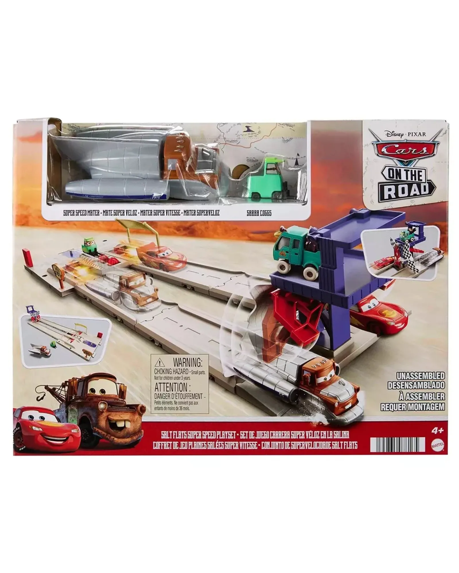 Disney Pixar Cars Disney And Pixar Cars On The Road Salt Flats Super Speed Playset Discount