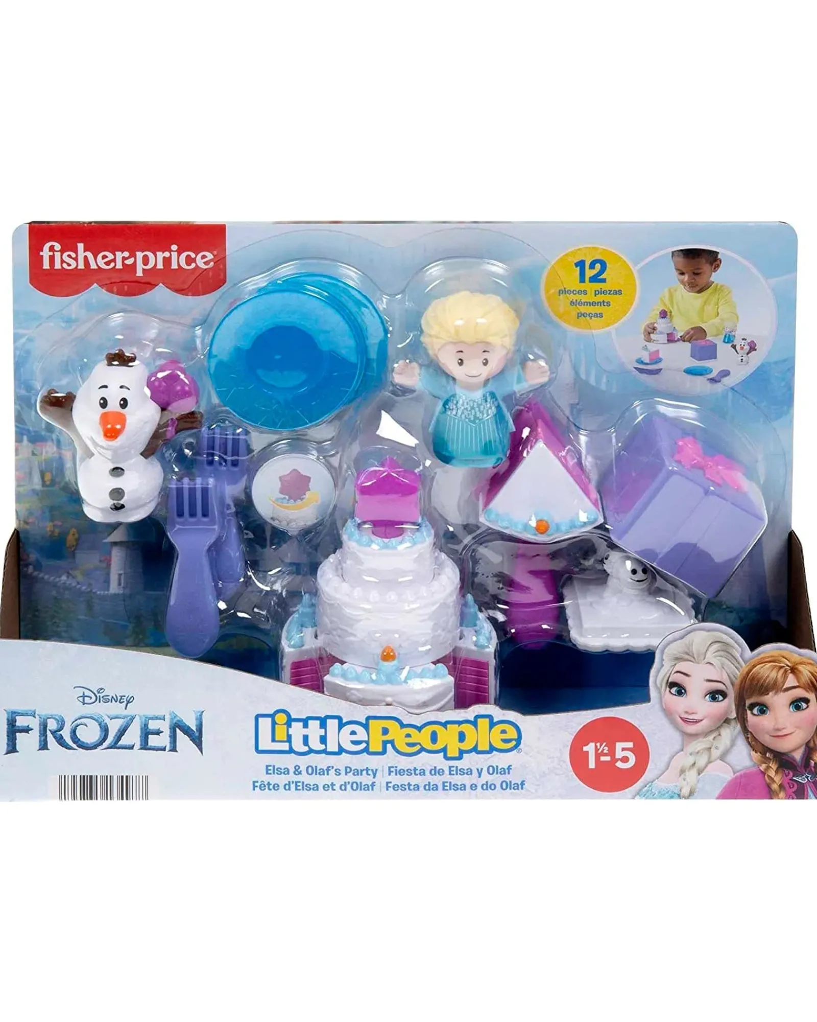 Fisher Price Disney Frozen Elsa And Olafs Party By Little People New