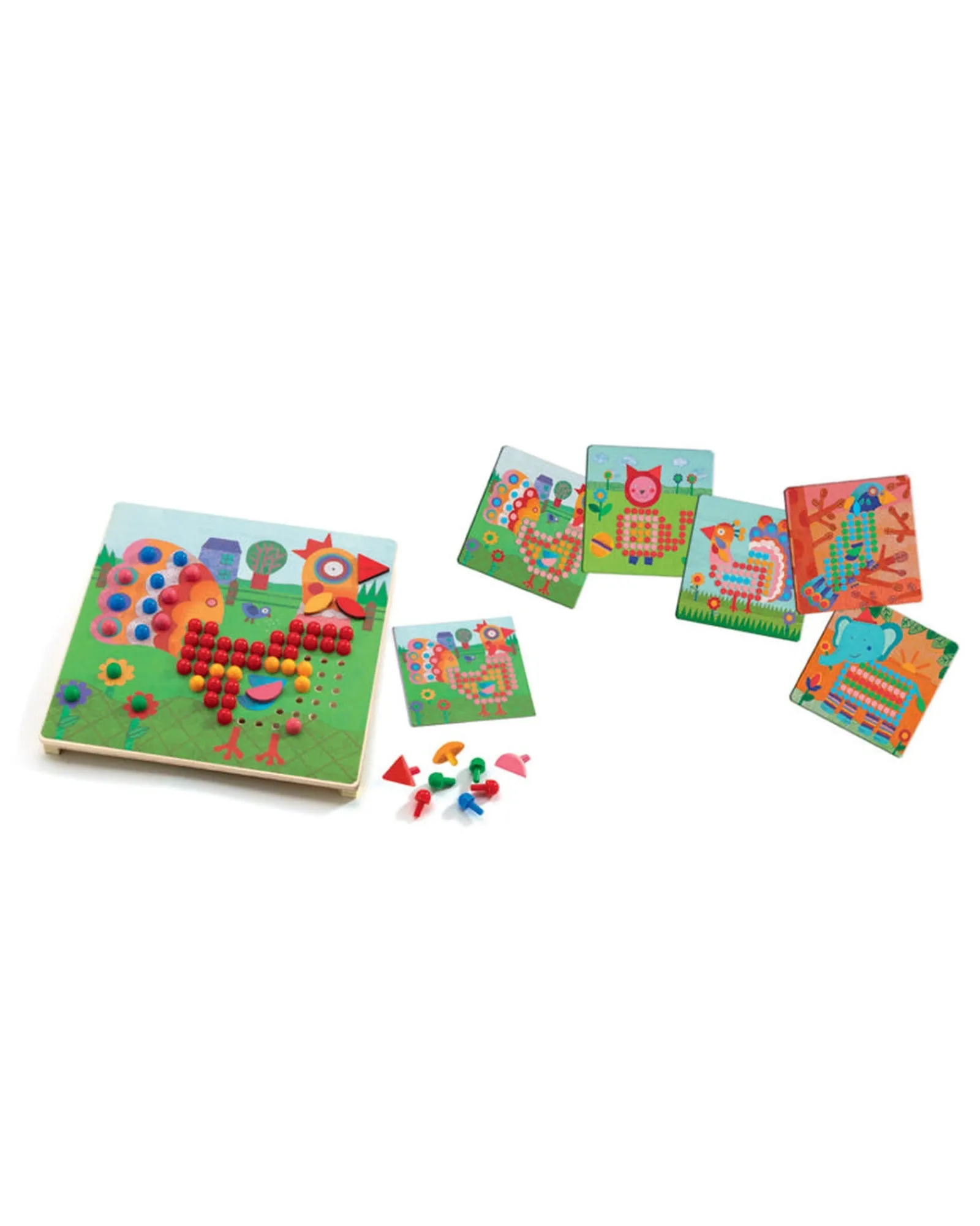 Djeco Animo Mosaico Peg Board New