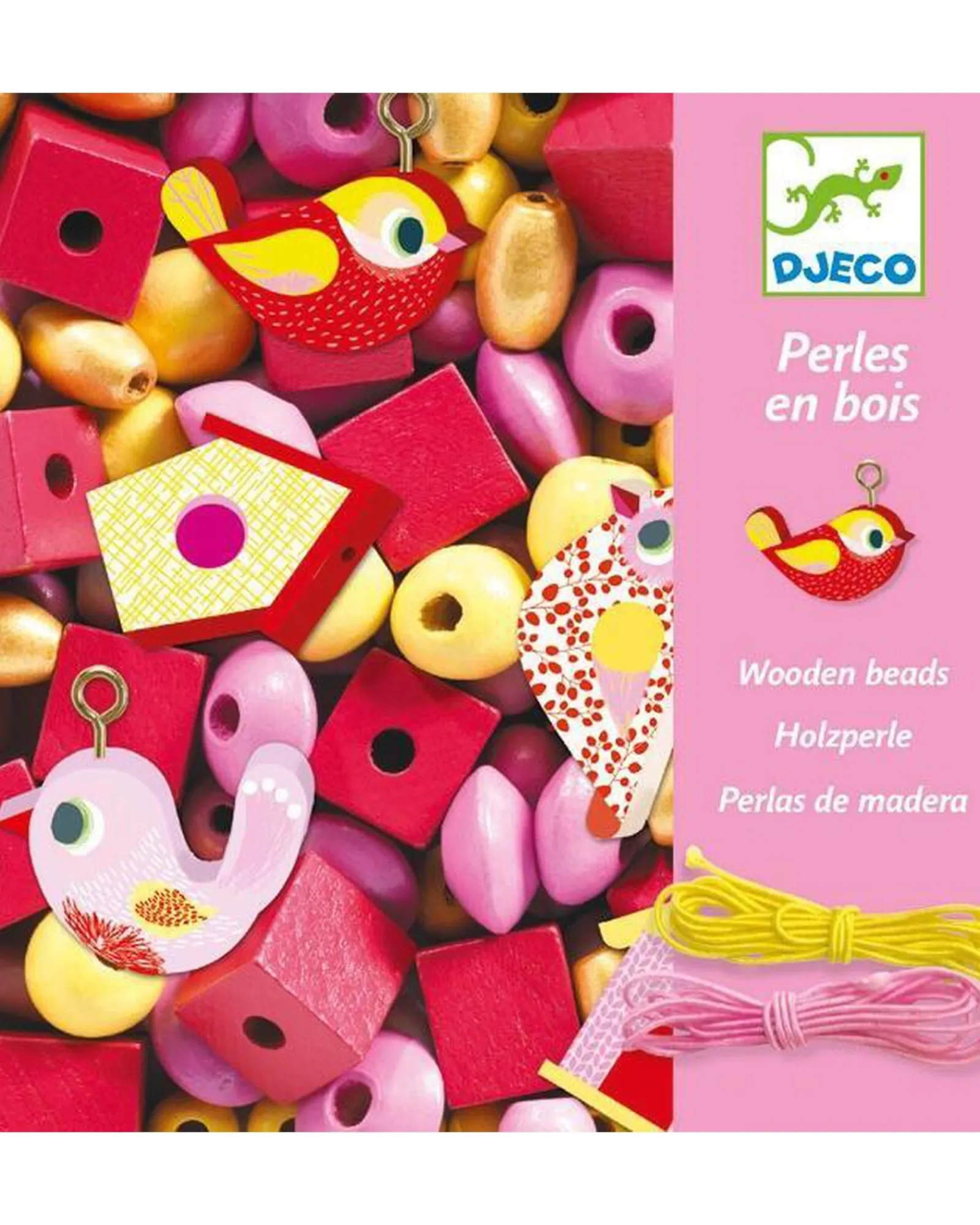 Djeco Birds Wooden Beads Clearance