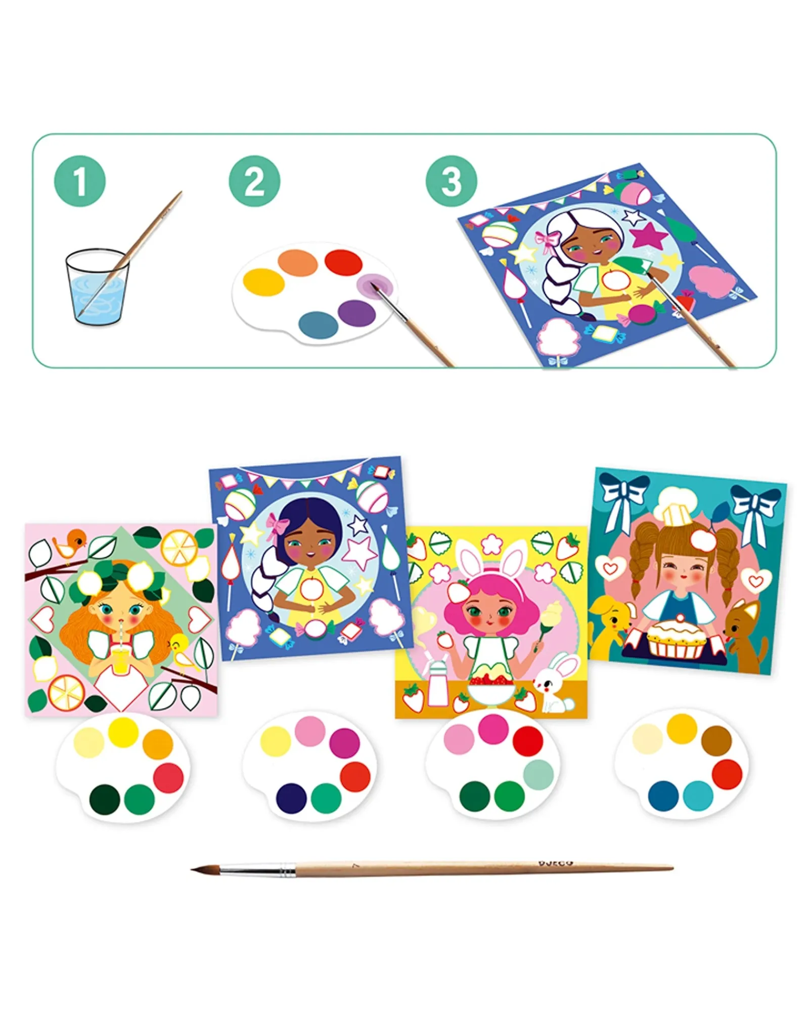 Djeco Cars Paint Snack Time Hot