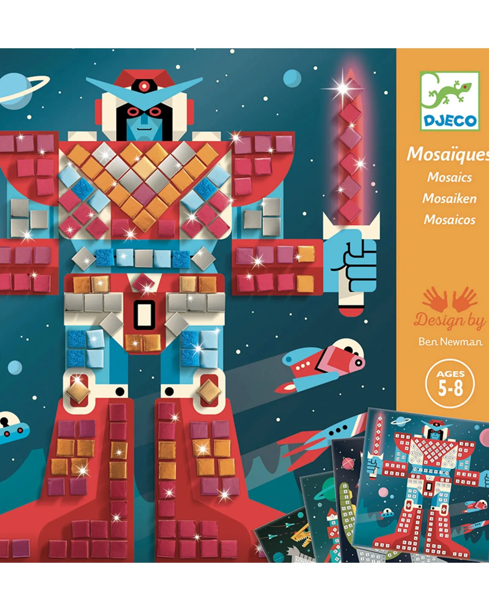 Djeco Collage Mosaic Kit Spac Battle Best