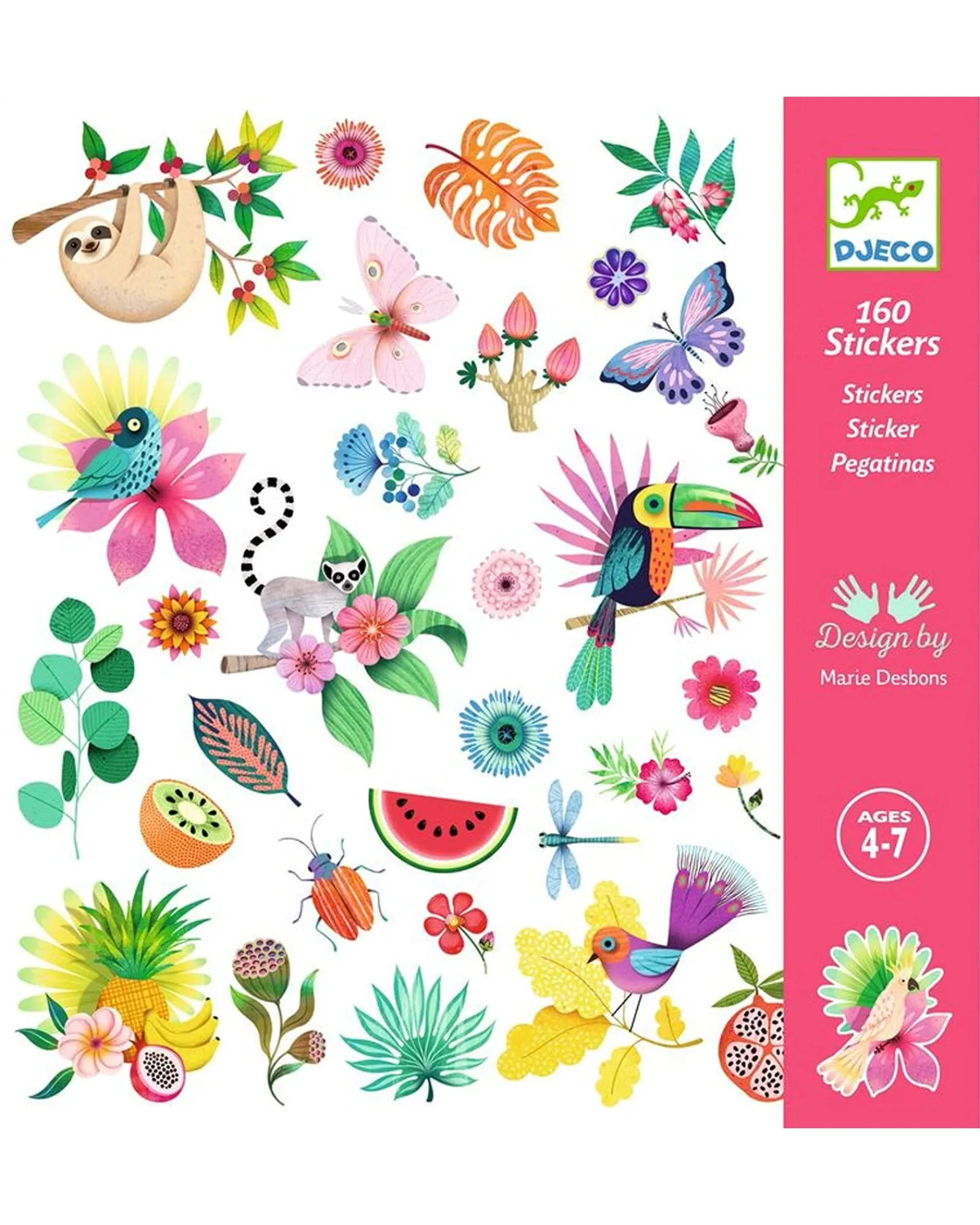 Djeco Stickers Paradise 160 Cheap