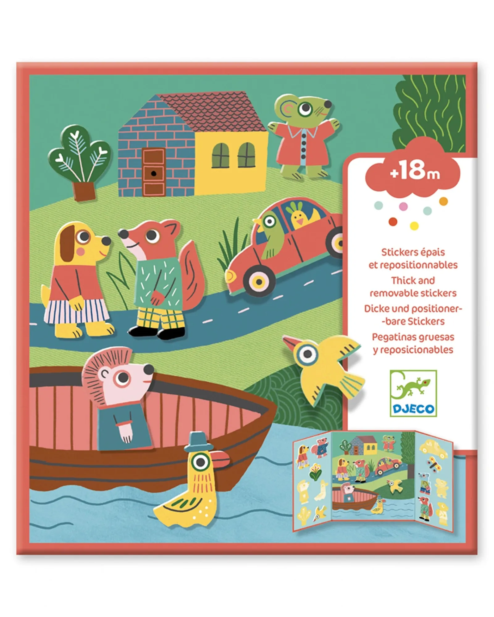 Djeco Stickers Set Animals New