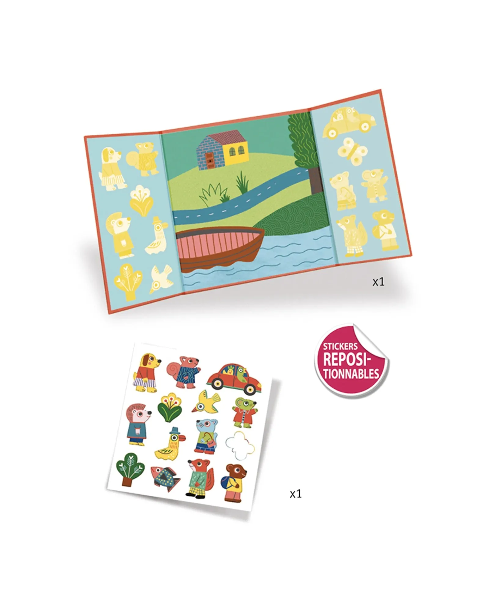 Djeco Stickers Set Animals New