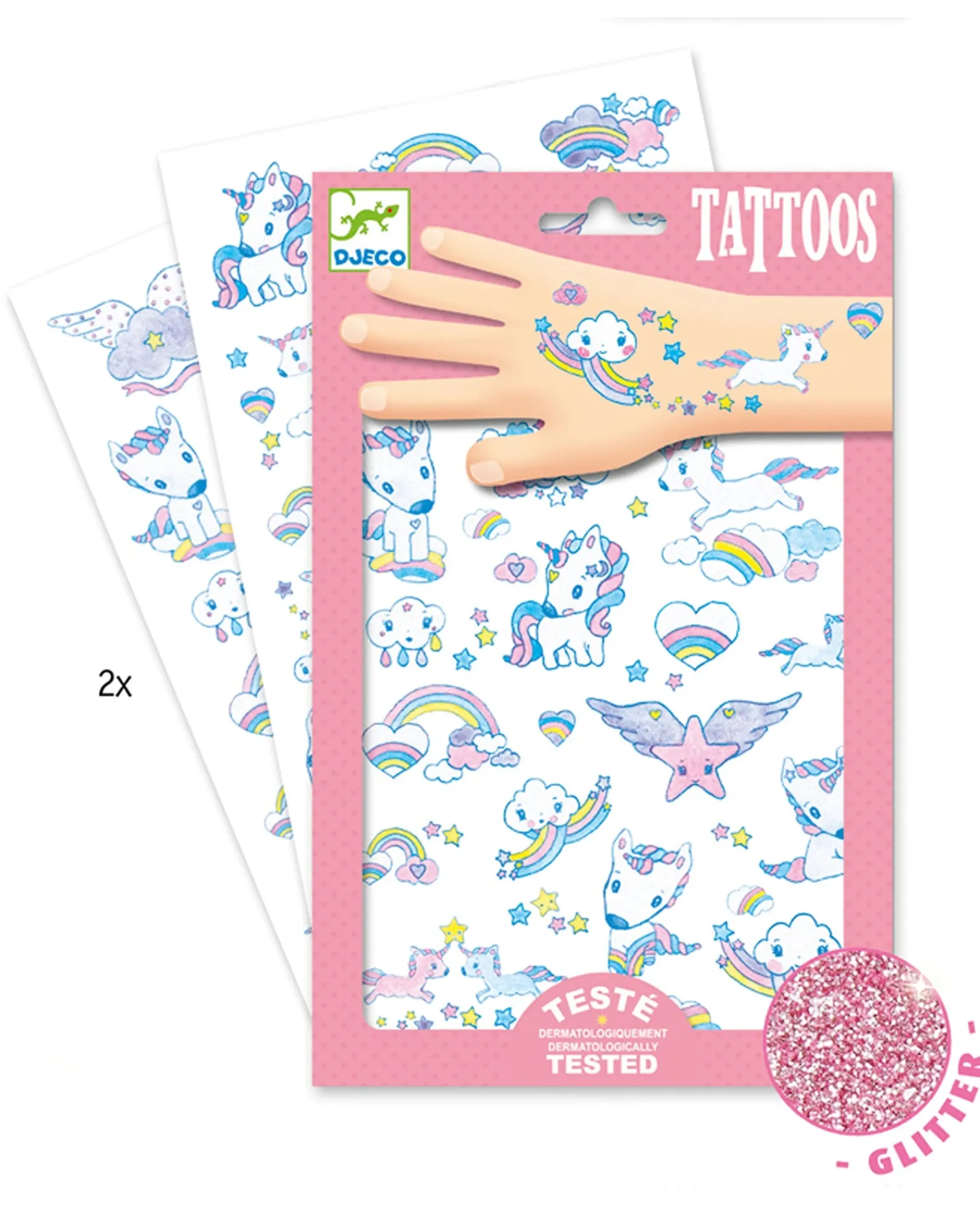 Djeco Tattoos Unicorns New