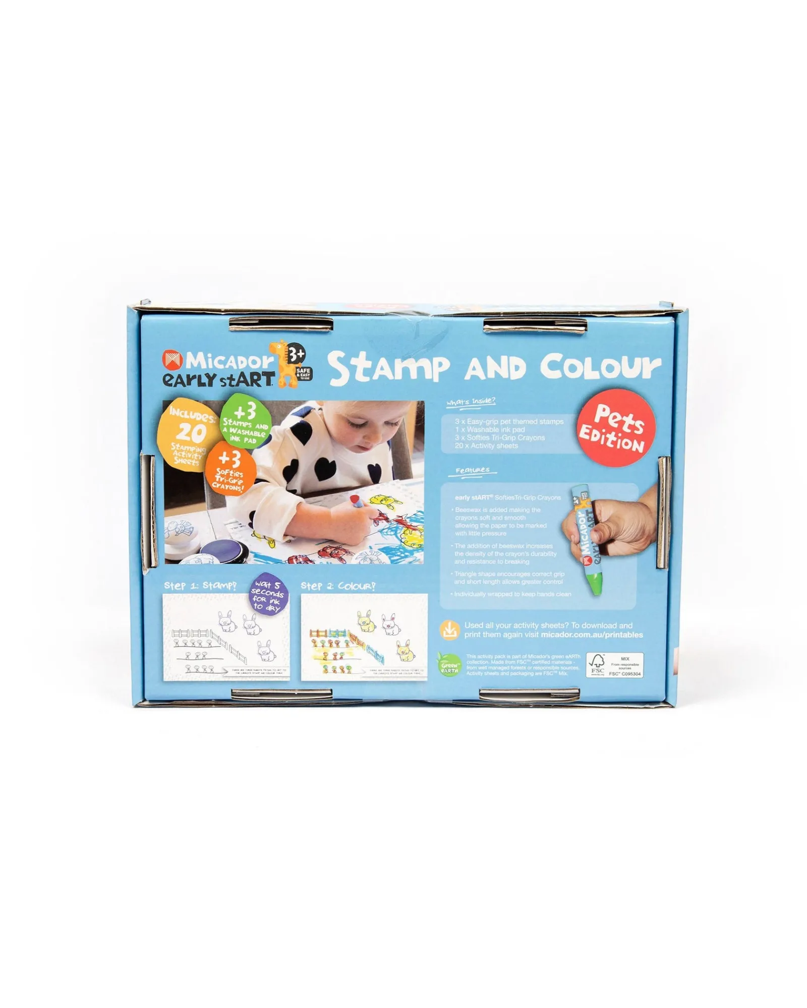 early stART Stamp Colour Mini Pets New