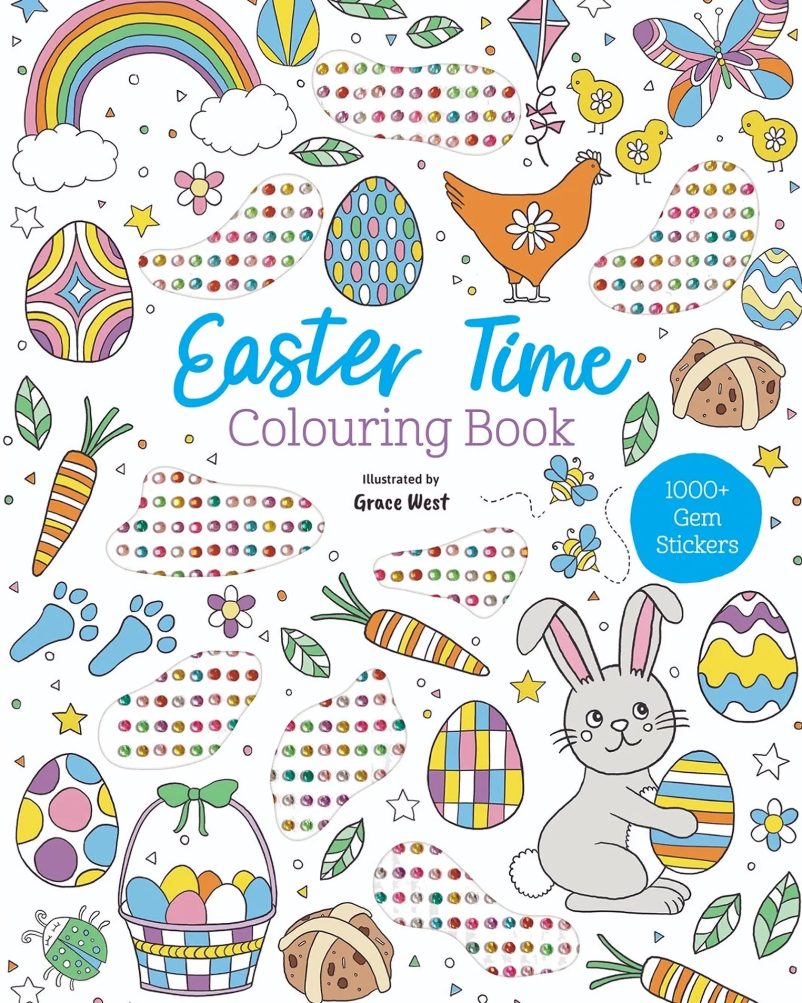 Lake Press Easter Gem Sticker Colouring Book Best Sale