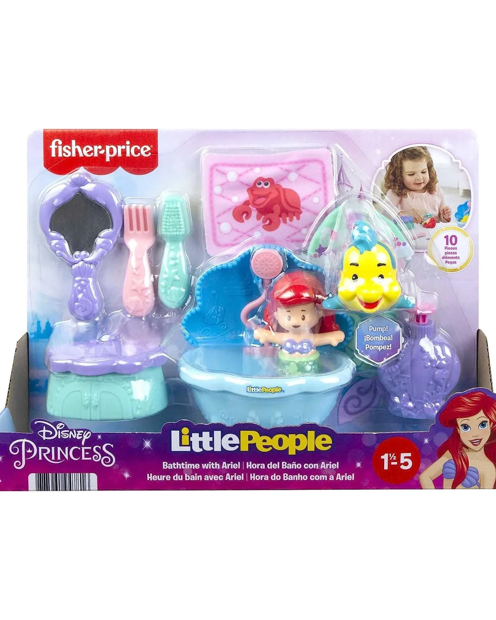 Fisher Price Disney Princess Bathtime With Ariel By Little People Cheap