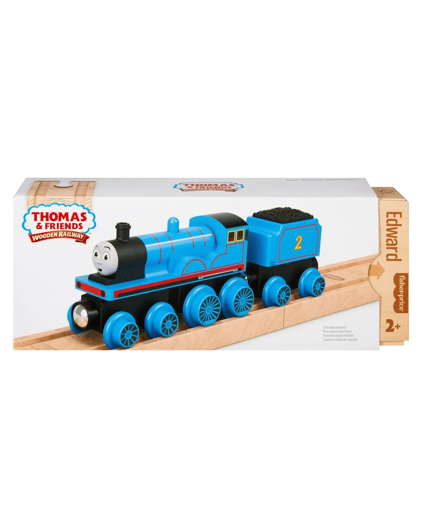 Thomas and Friends Fisher Price Wooden Railway Edward Engine And Coal Car Fashion