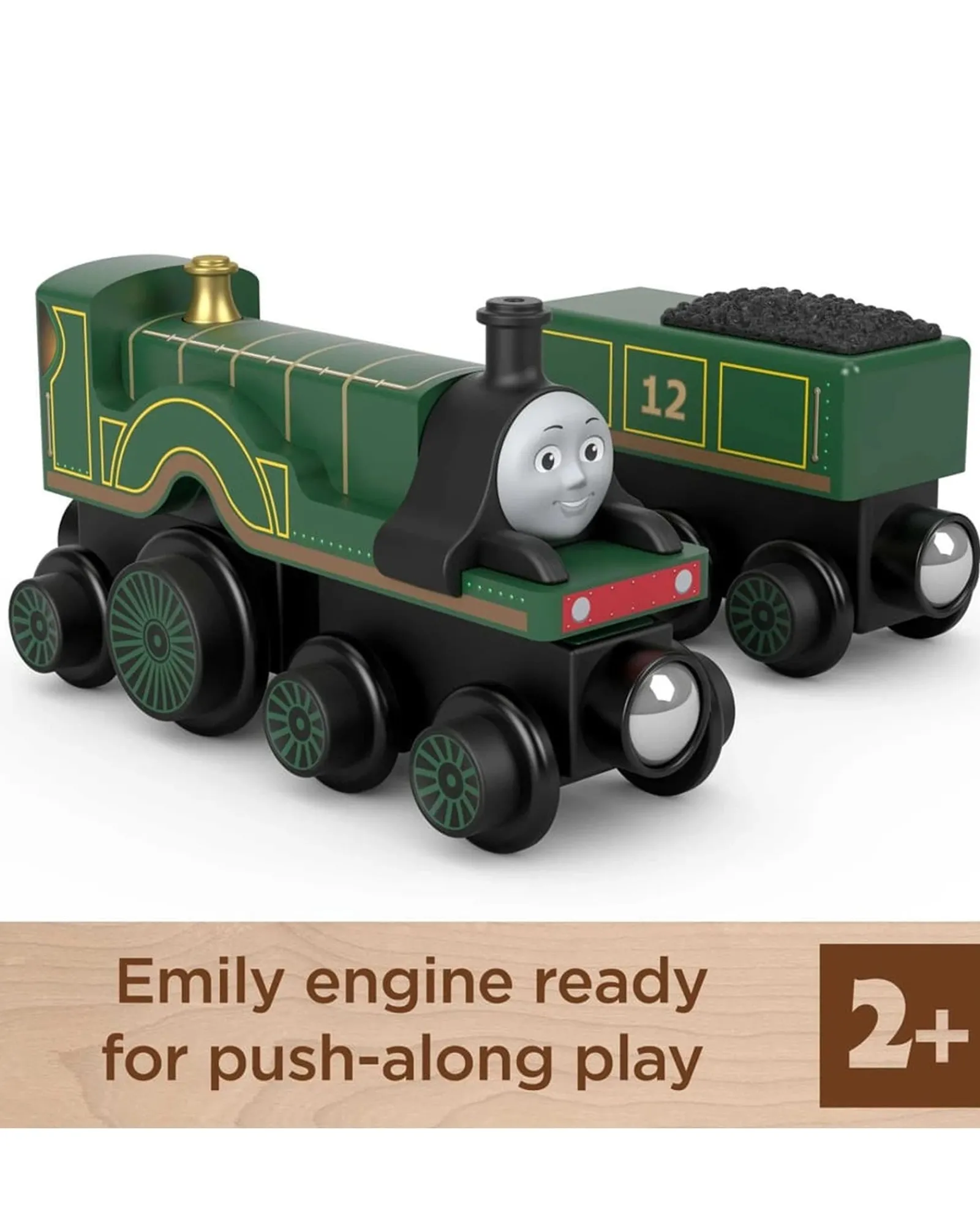 Thomas and Friends Fisher Price Wooden Railway Emily Engine And Coal Car Best