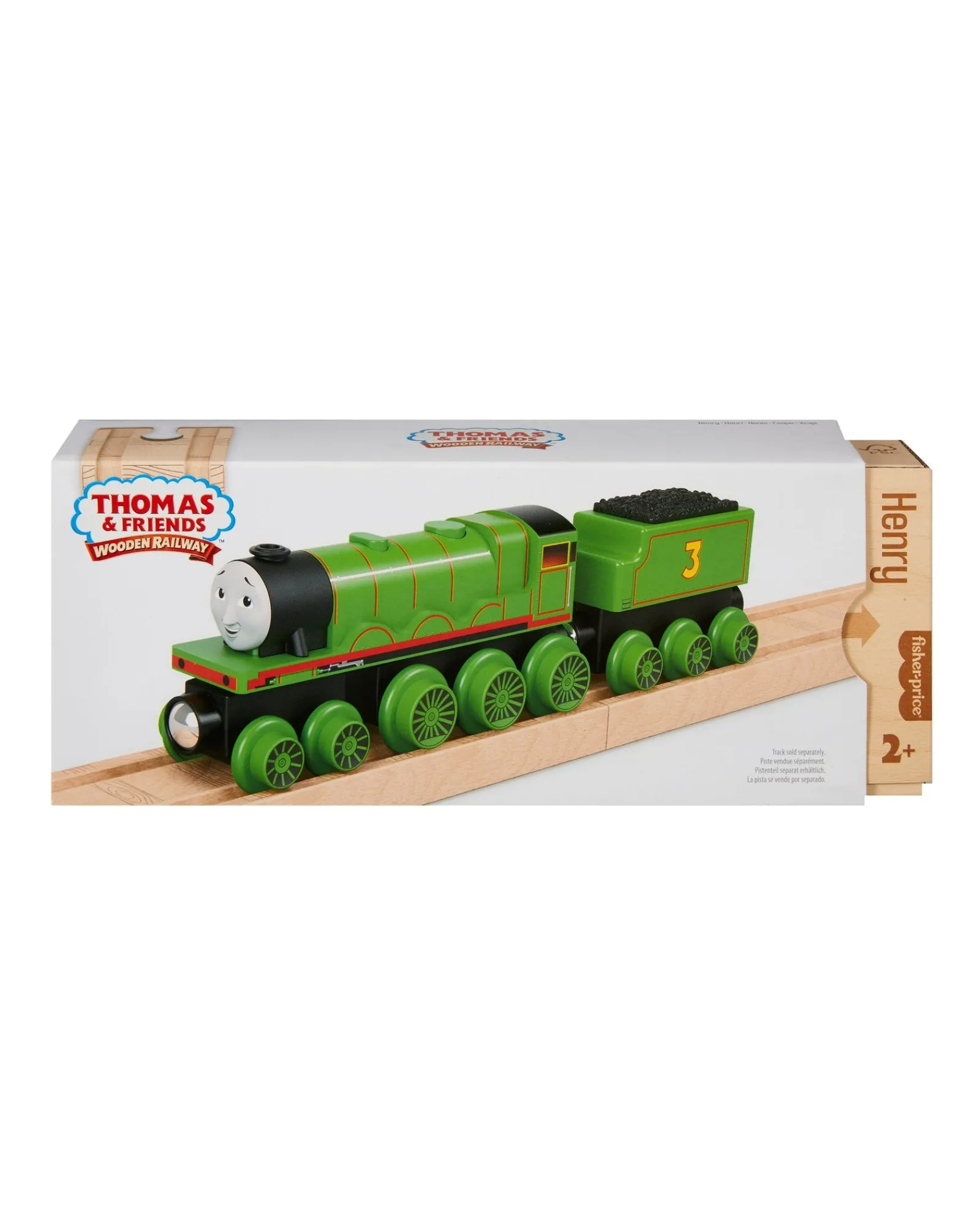 Thomas and Friends Fisher Price Wooden Railway Henry Engine And Coal Car Cheap
