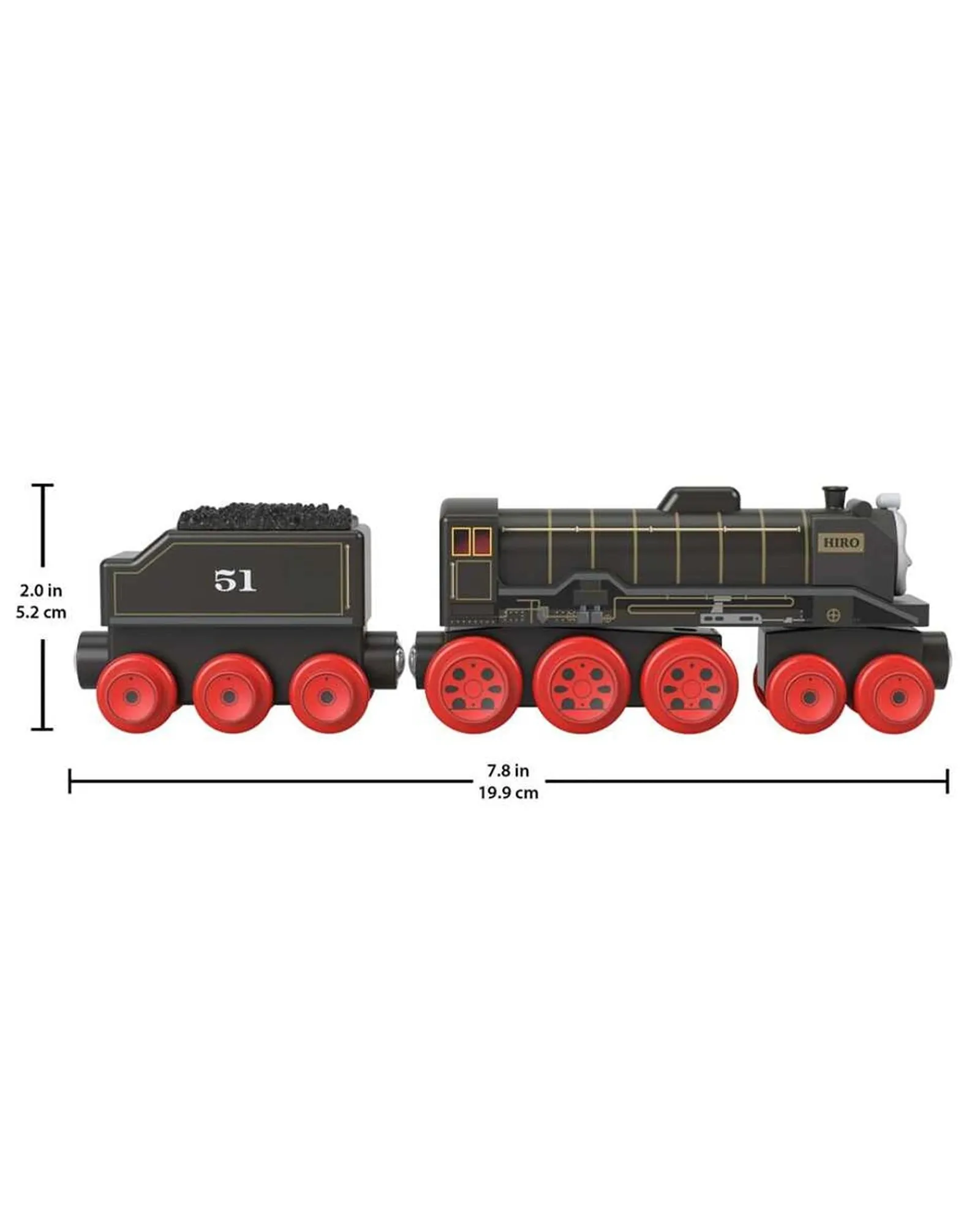 Thomas and Friends Fisher Price Wooden Railway Hiro Engine And Coal Car Best