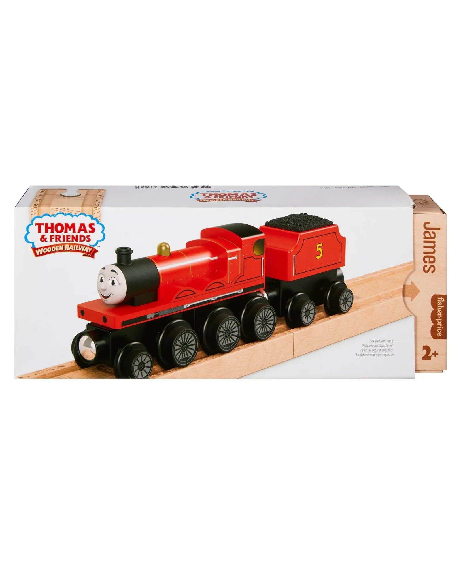 Thomas and Friends Fisher Price Wooden Railway James Engine And Coal Car Clearance