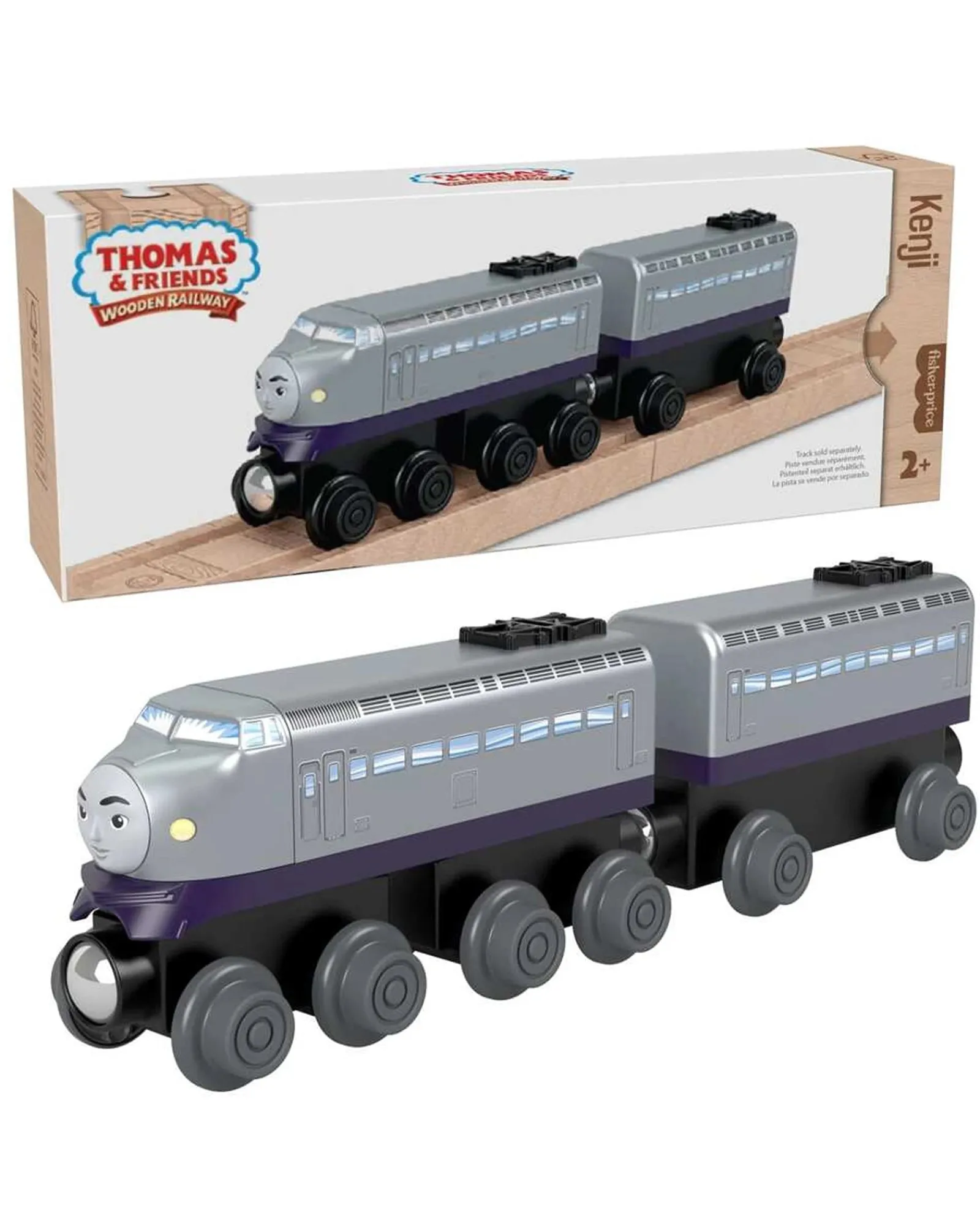 Thomas and Friends Fisher Price Wooden Railway Kenji Engine And Car Best Sale
