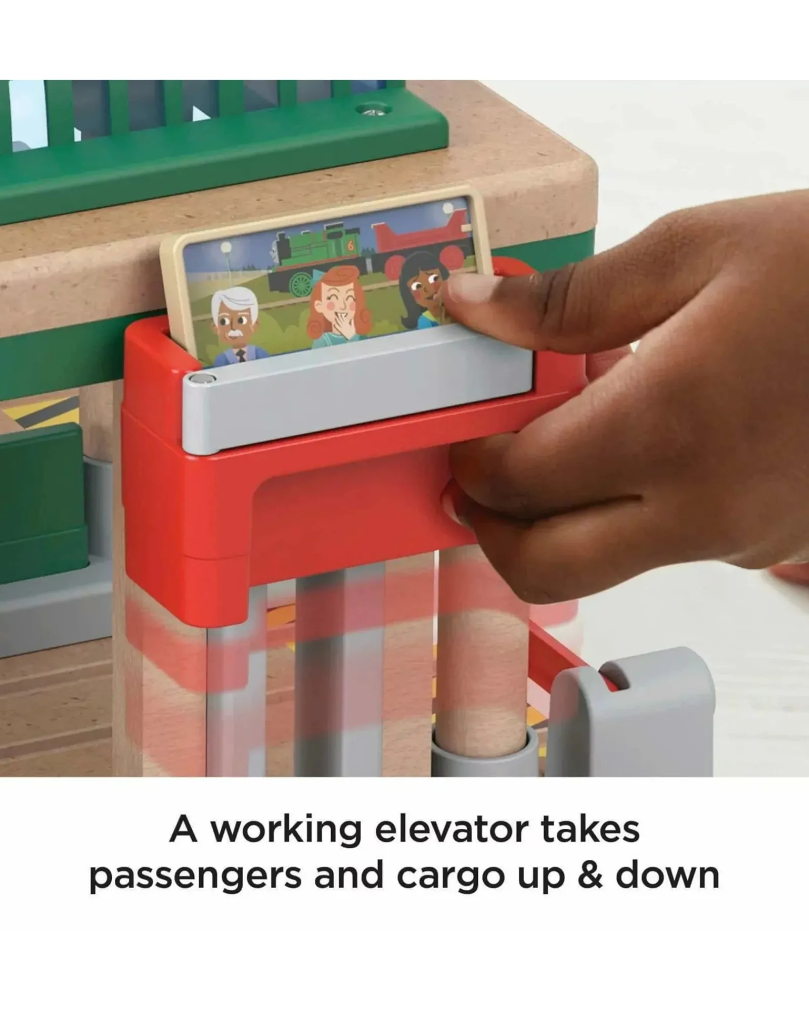 Thomas and Friends Fisher Price Wooden Railway Knapford Station Passenger Pickup Playset Store