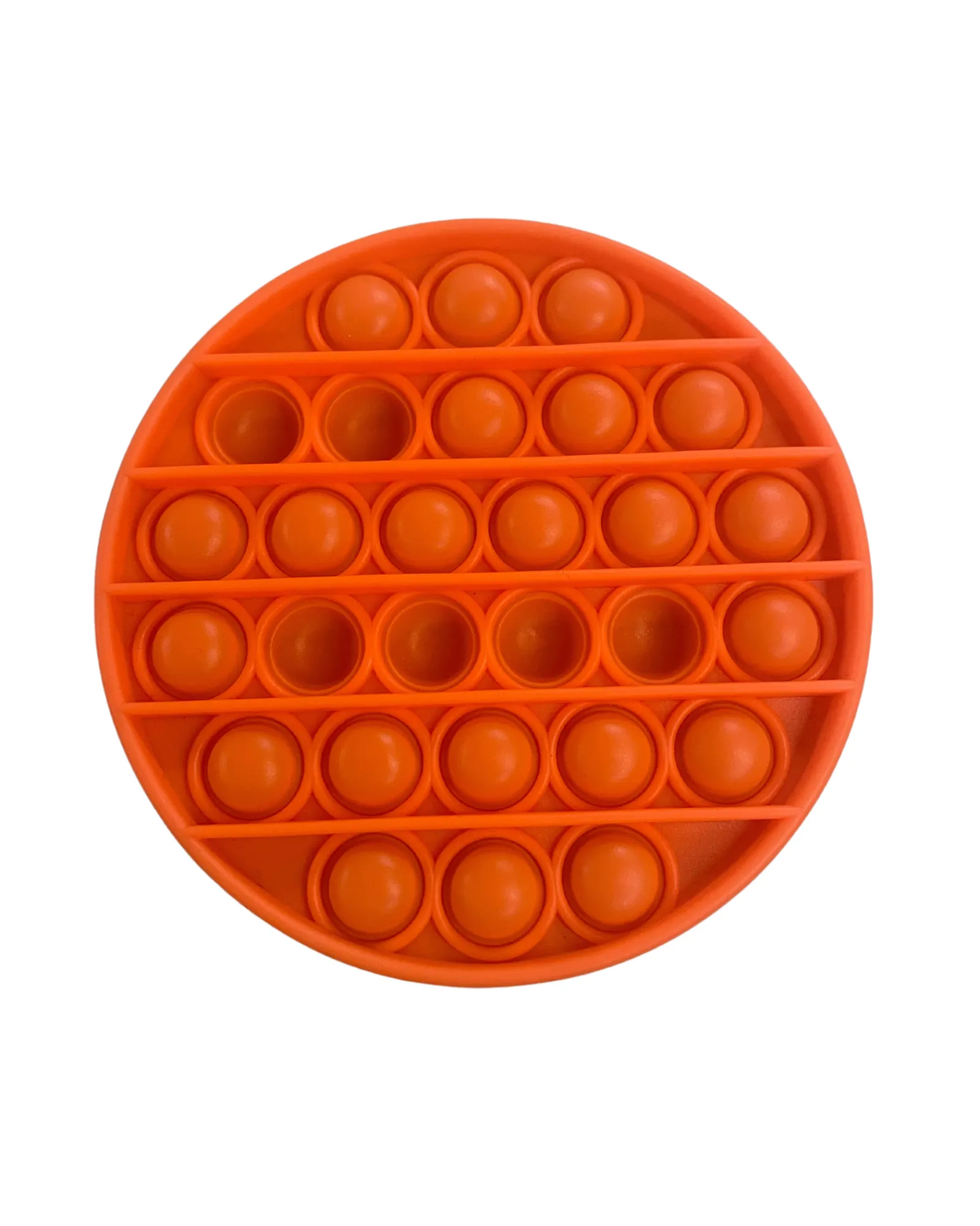Fizz Fun Fidget Popper Round Orange Best Sale