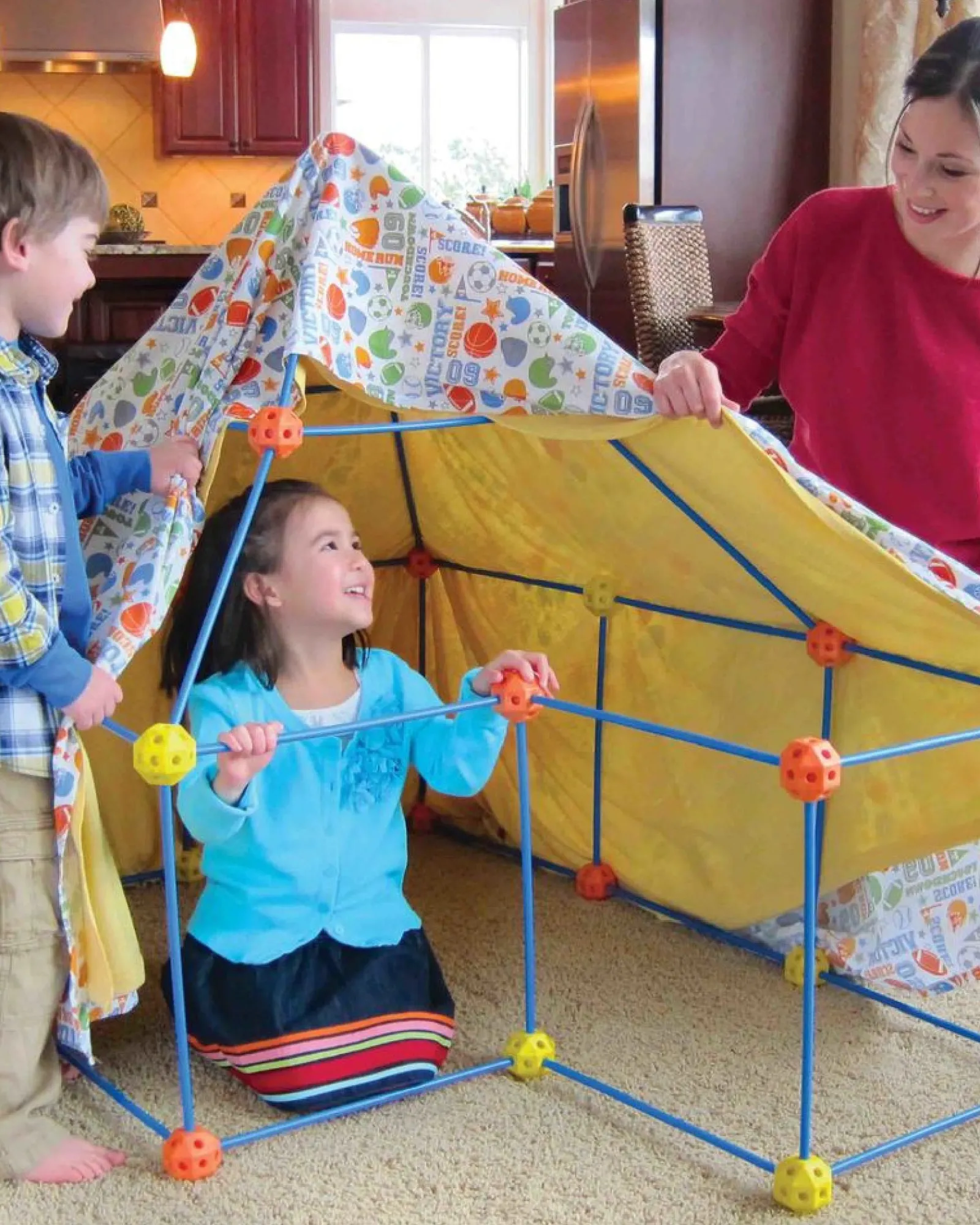 Freeplay Kids Construction Fort Cheap