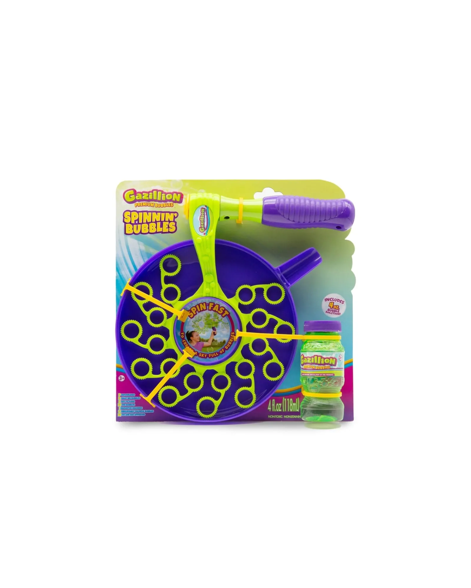 Gazillion Bubbles Spinning Bubble Wand New