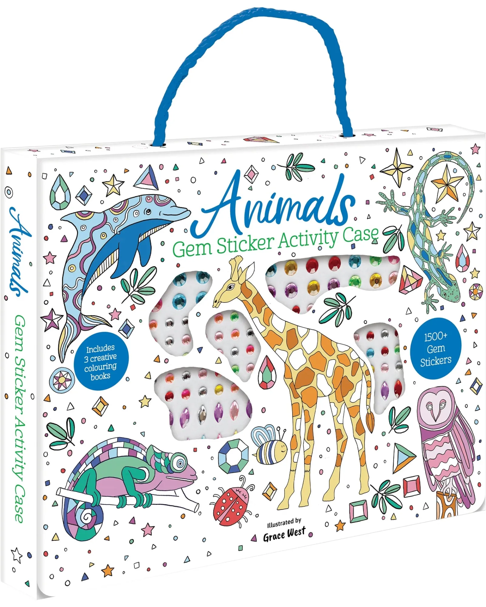 Lake Press Gem Sticker Activity Case Animals Cheap
